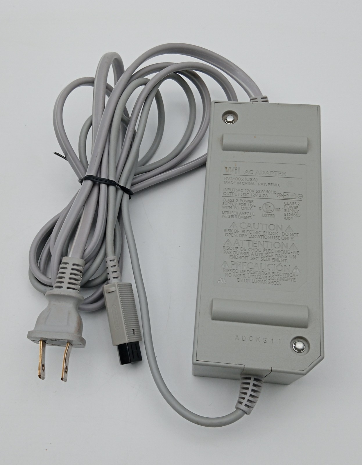 Nintendo Wii Console RVL-101 White HDMI Adapter, Sensor, Power Cord LOT