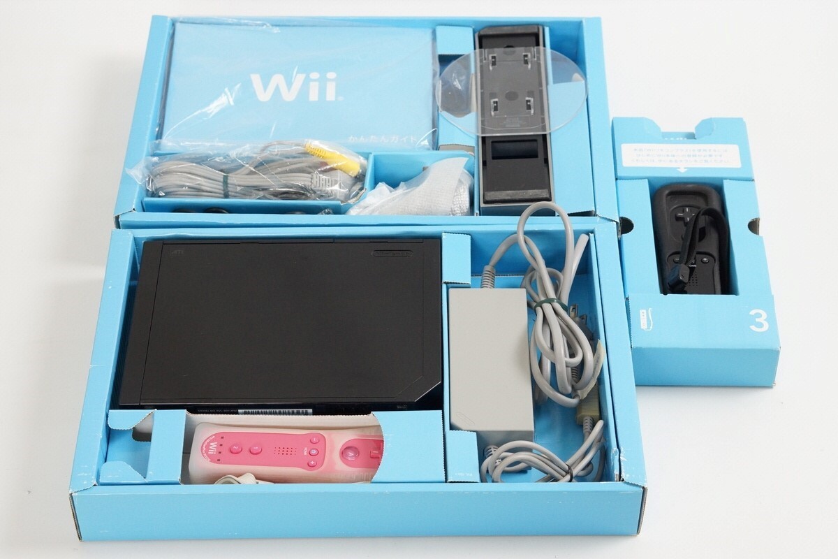 Nintendo Wii Console Black RVL001 -Japan Model- Tested System wii party 51618277