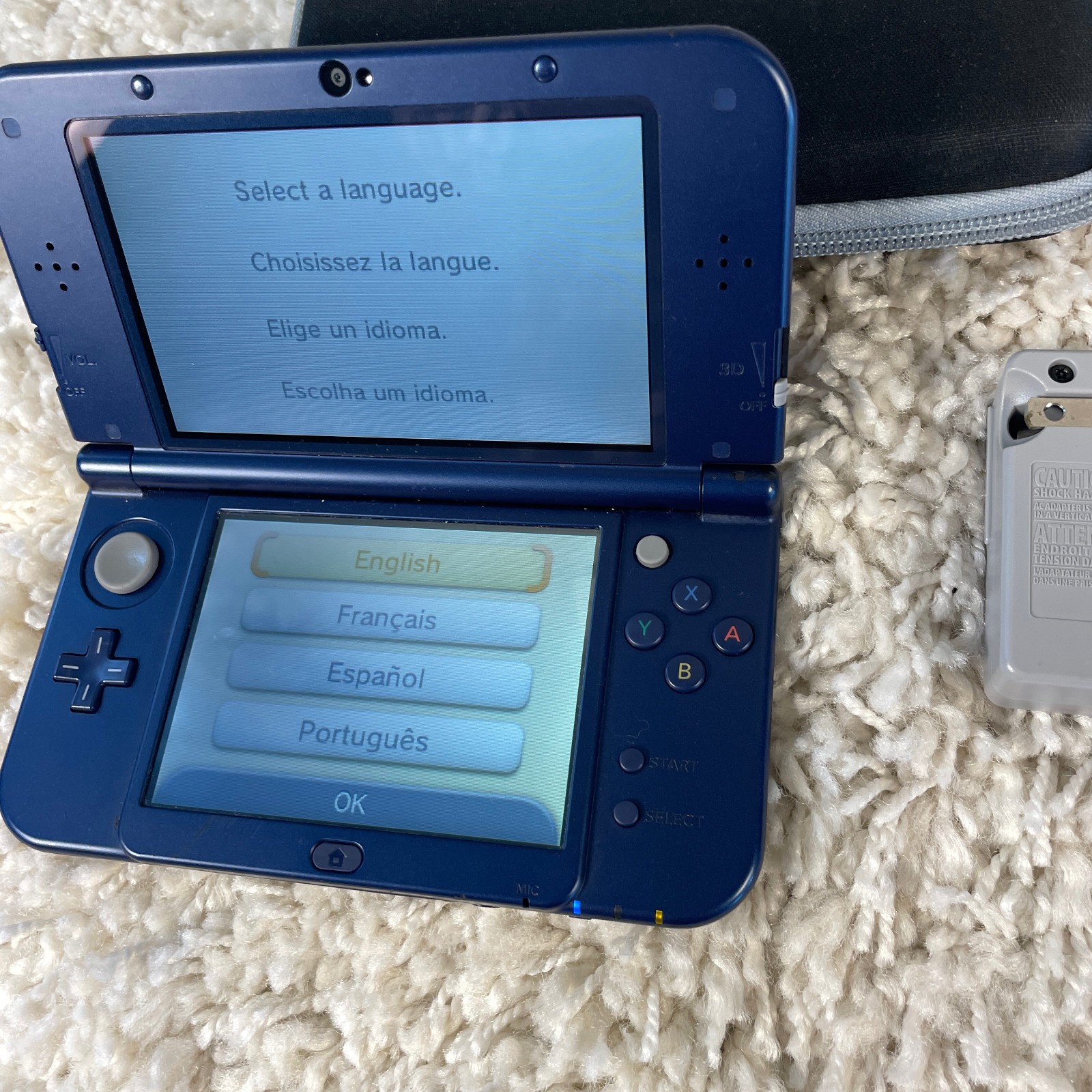 Nintendo New 3DS XL Galaxy Edition Handheld Console System RED-001 Tested