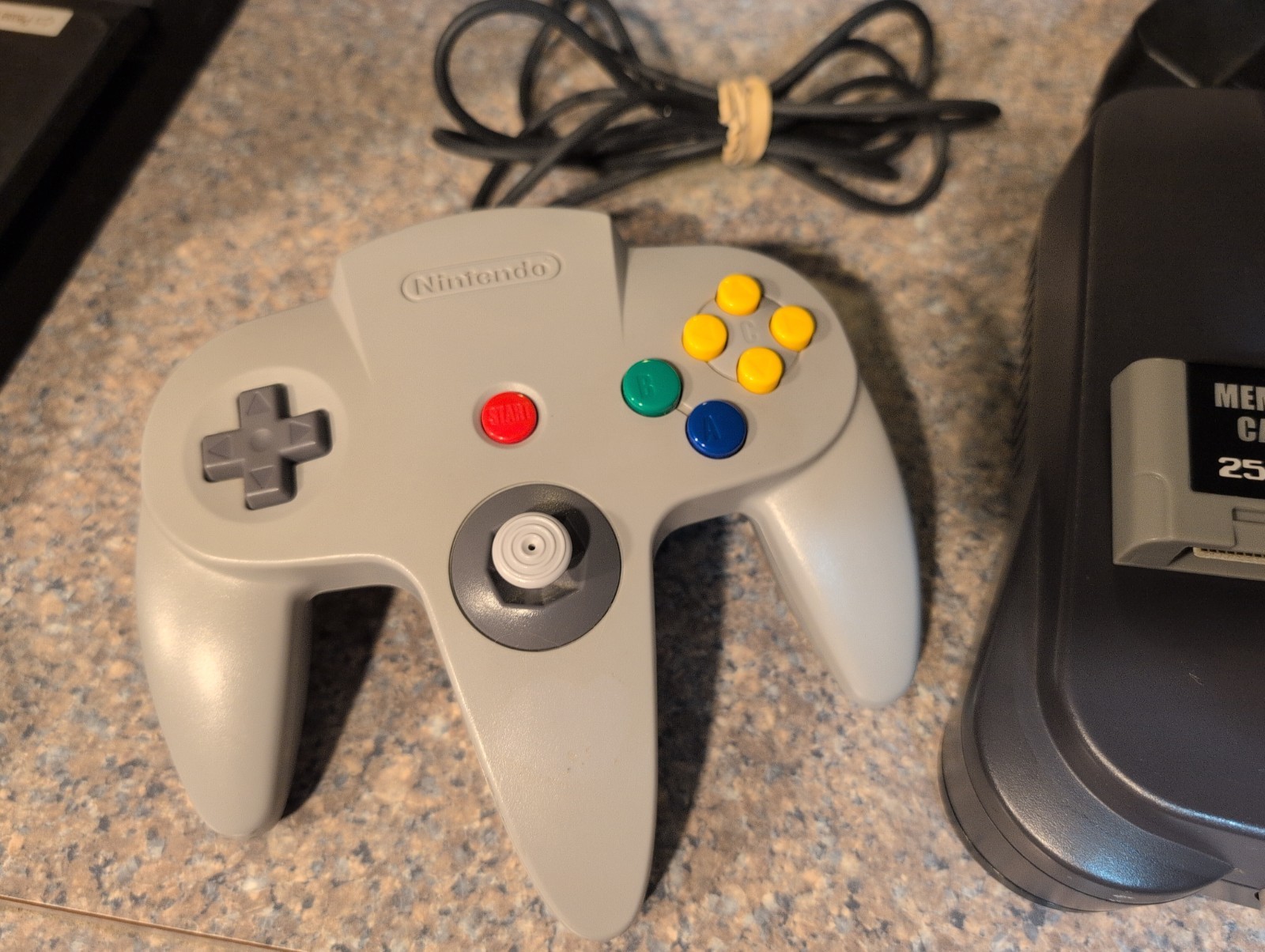 Nintendo 64 N64 Console Tested w/ OEM Controller Extra Controller Memory Card