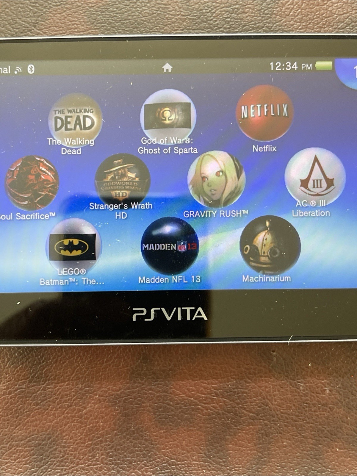 PS Vita PCH-1101 OLED With Charger And Carrying Case Official Product Case
