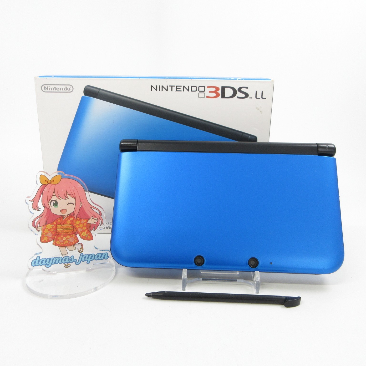 【Very Good】Nintendo 3DS LL XL Blue x Black Console Japanese Edition #DEN08/0608