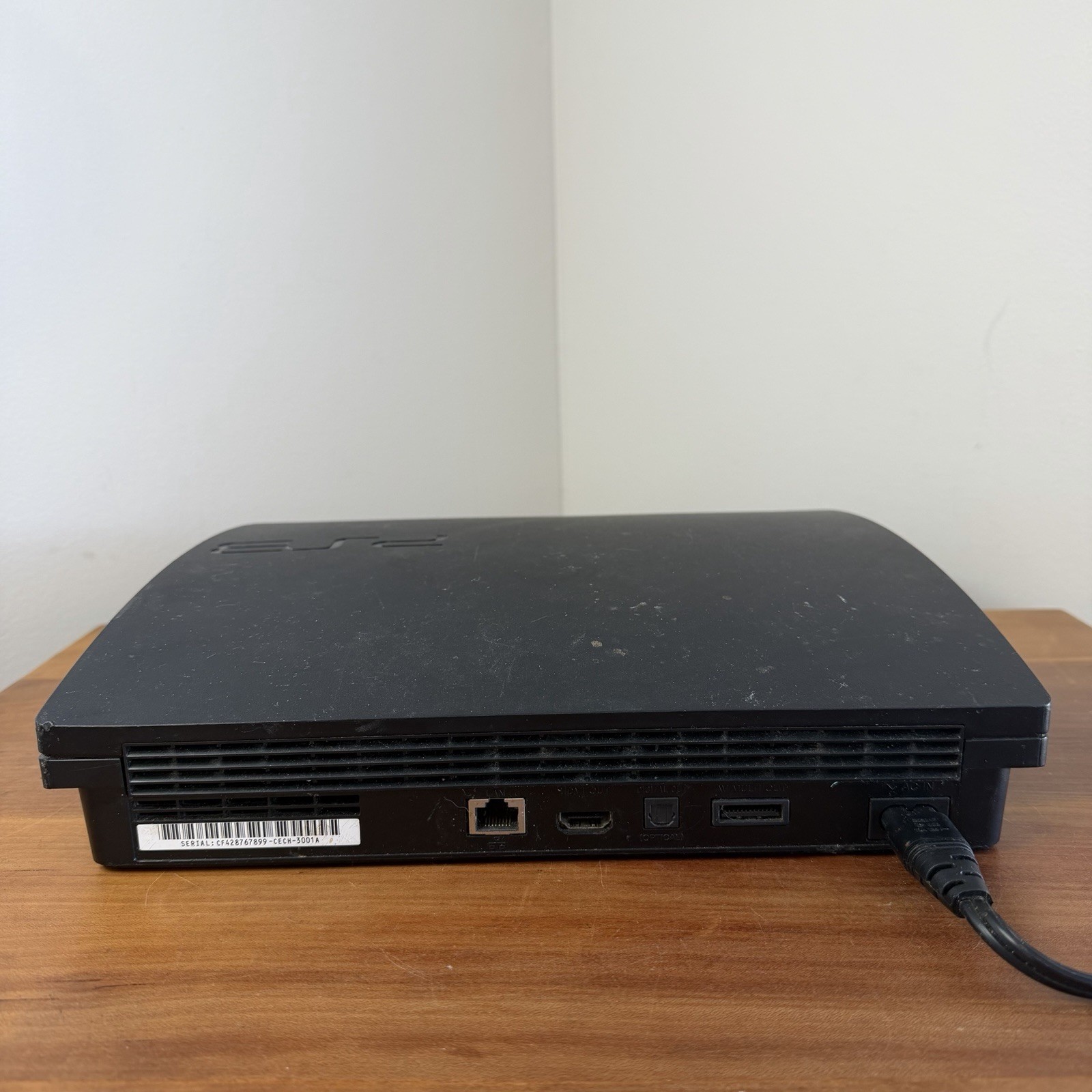 PlayStation 3 & Two Wireless Controllers CECH-3001A Slim Console for Parts Only