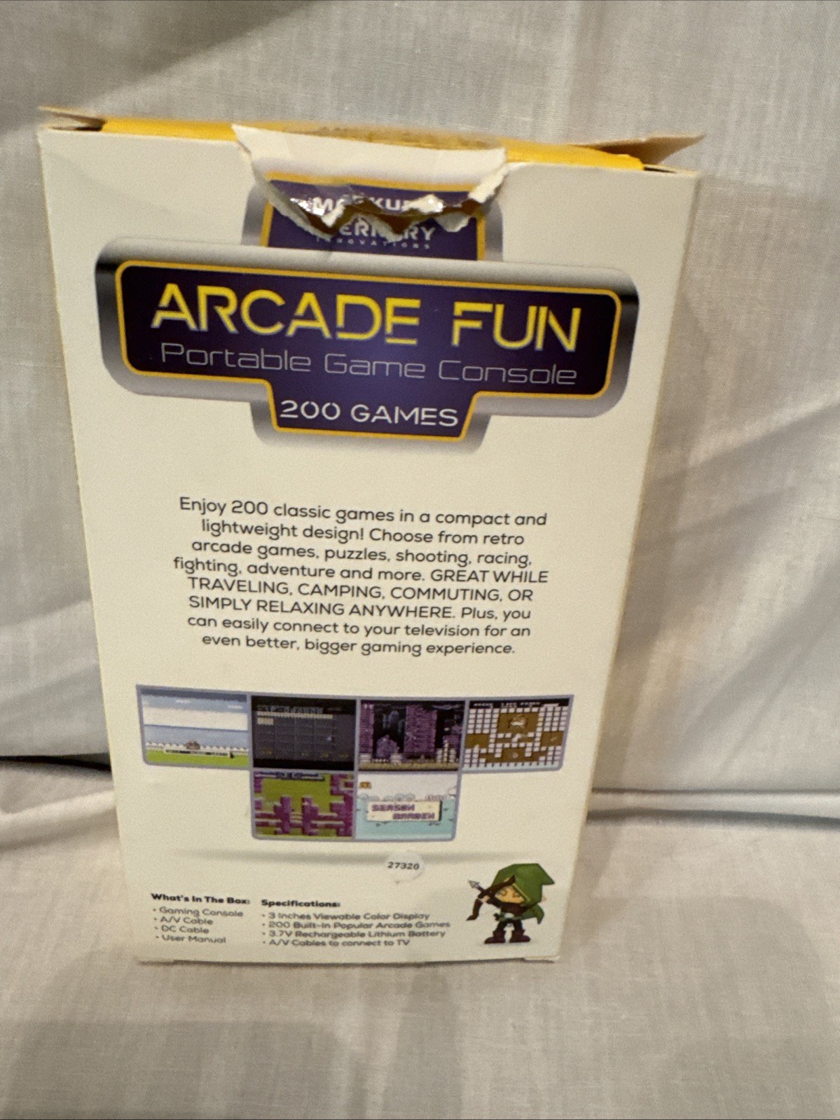Merkury Innovations Arcade Fun Portable Game Console 200 Games