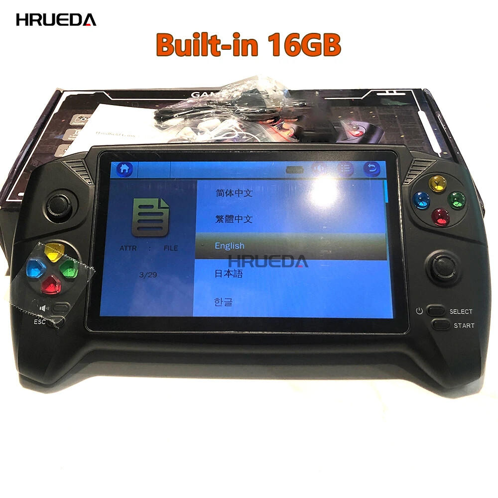 Retro Video Game Classic Console Portable 7 inch Game Screen Display 6000 Games