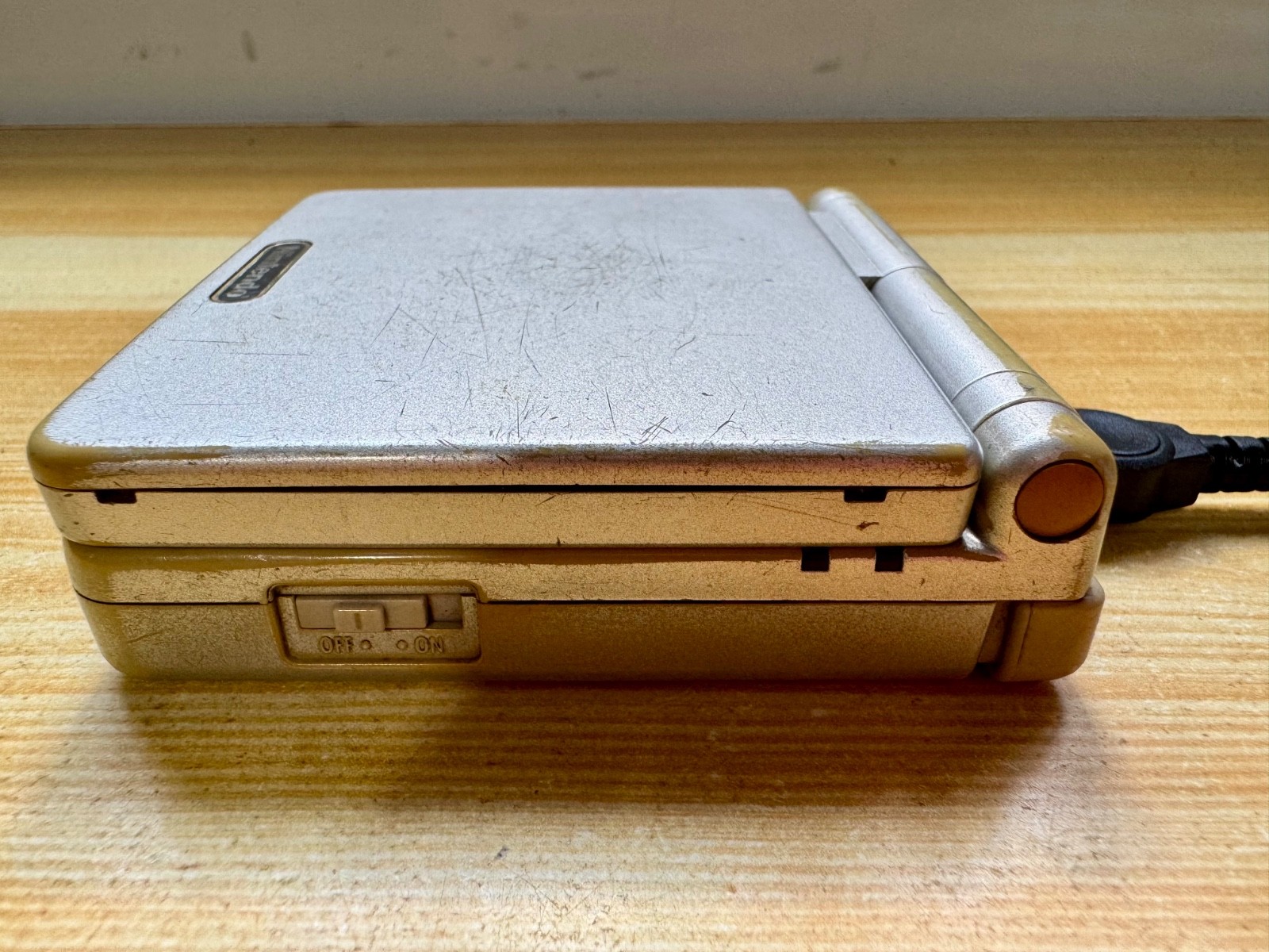 Nintendo Gameboy Advance SP AGS001 Ice Metallic Silver Handheld System Console