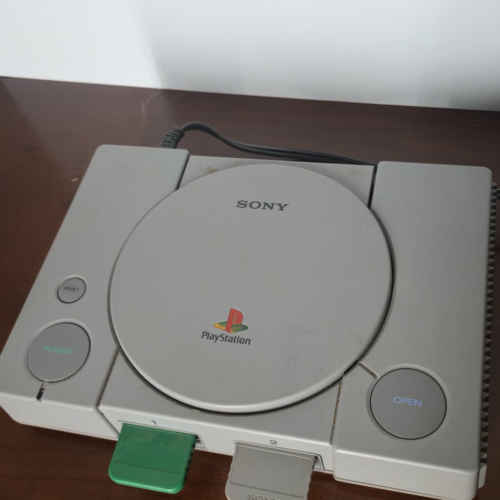 Sony PlayStation 1 PS1 Gray Console Gaming System SCPH-1001 Powers On Parts