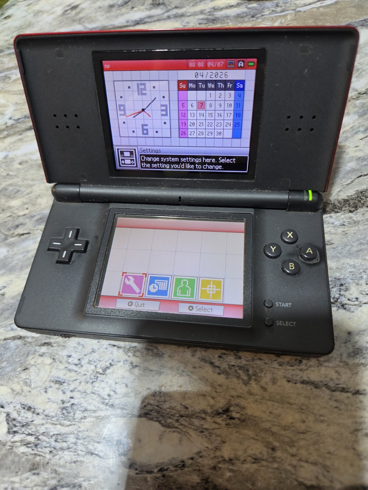 Nintendo DS Lite Handheld Gaming System, Crimson Red/Black