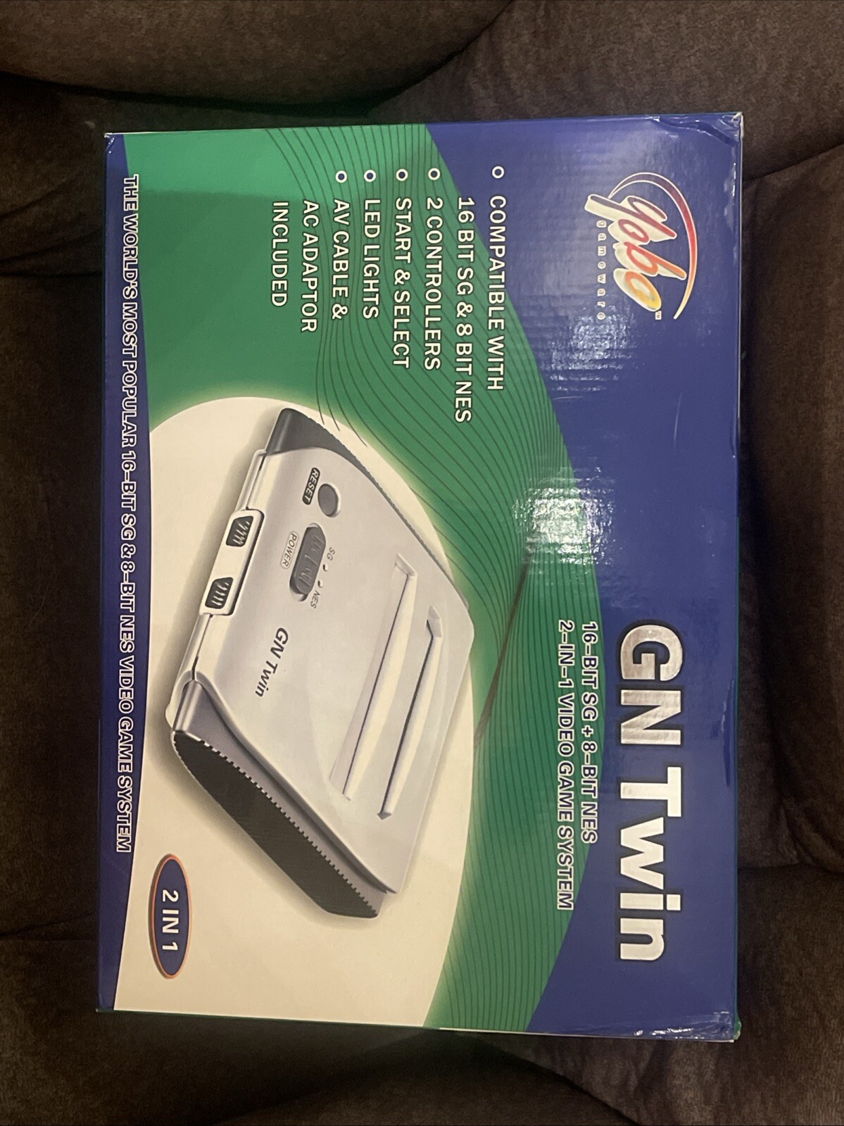 Yobo Gameware GN Twin Silver Console Plays Sega Genesis Nintendo NES