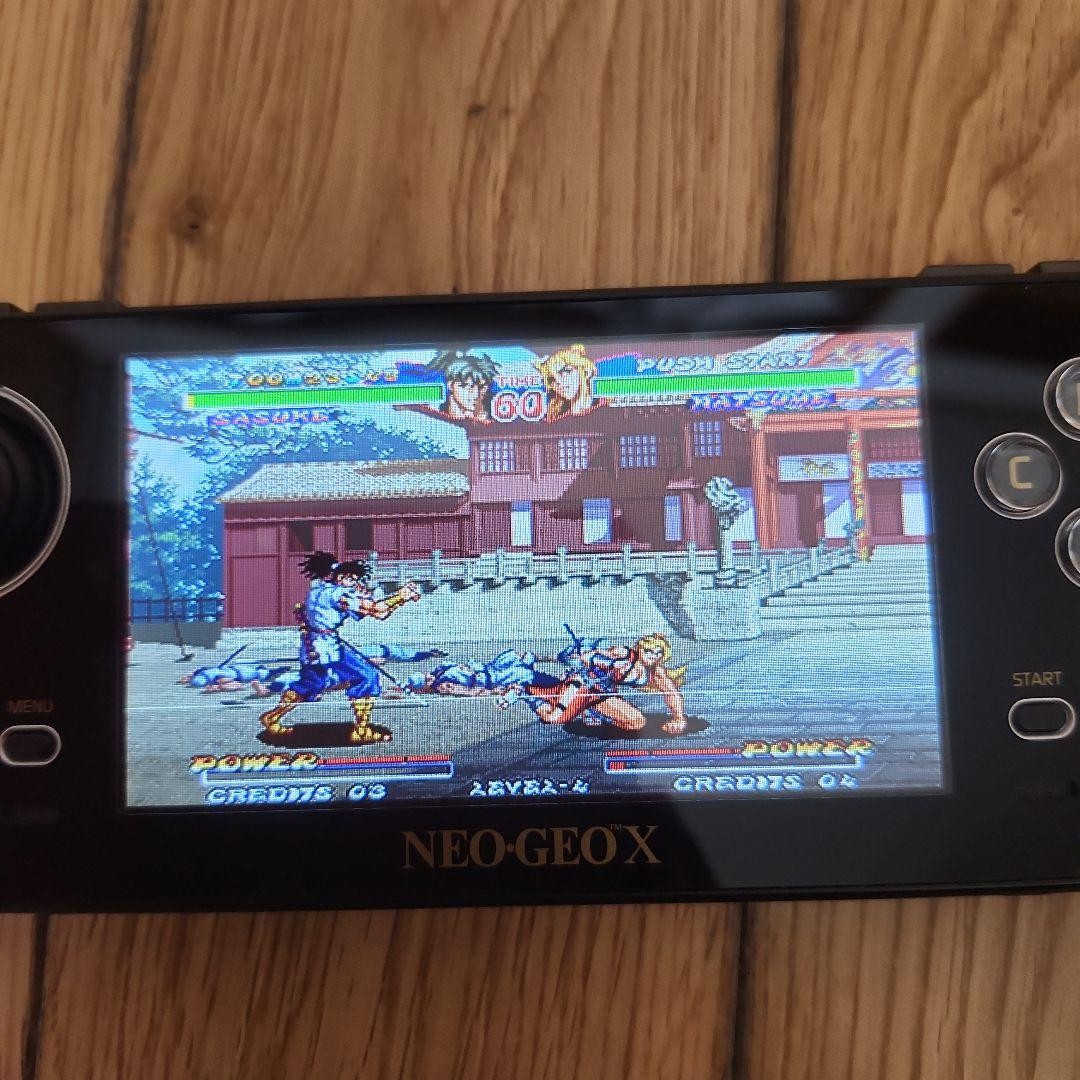 SNK NEO GEO X GOLD Limited Edition Console Complete Box Japan F/S