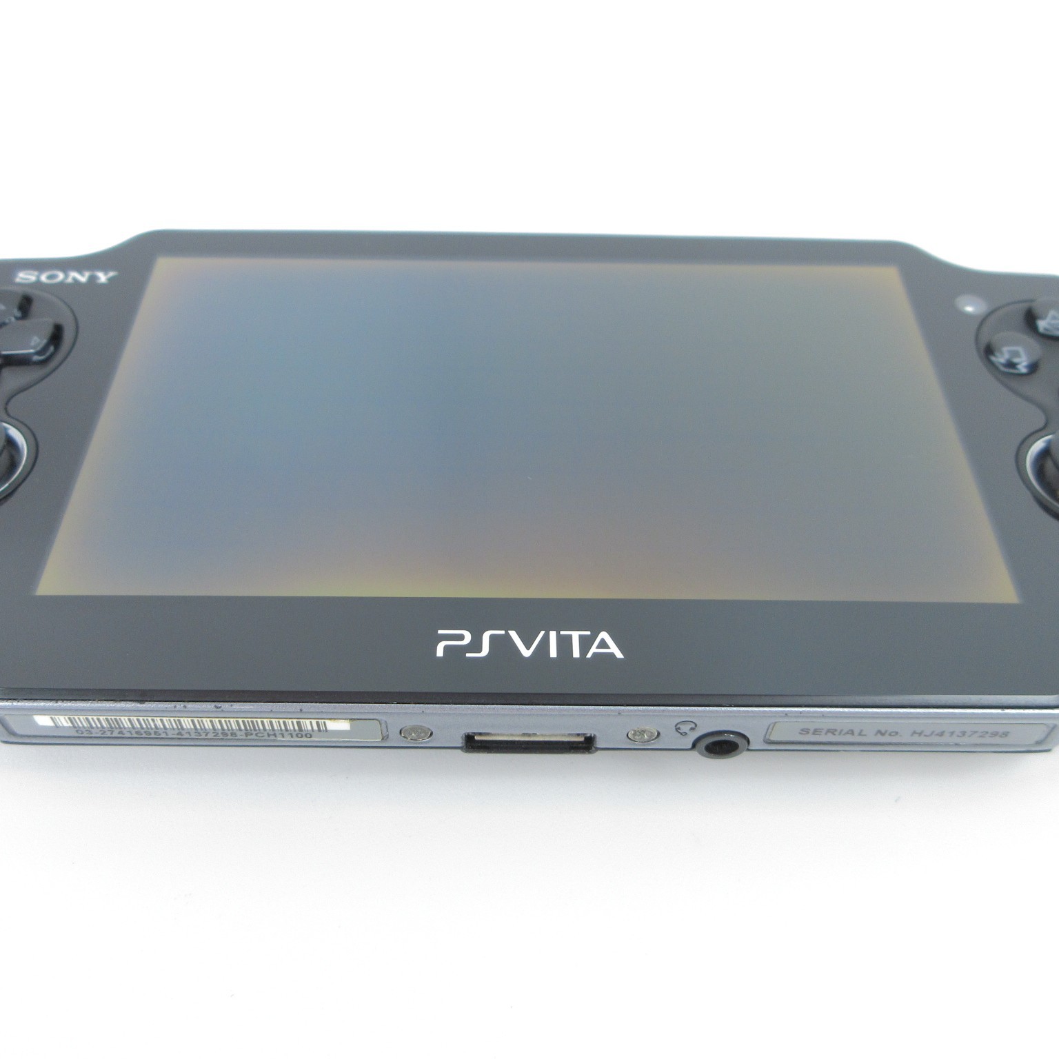 【Very Good】Sony PS Vita PCH-1100 Crystal Black 3G/Wi-Fi Model Console #Arr1201/0