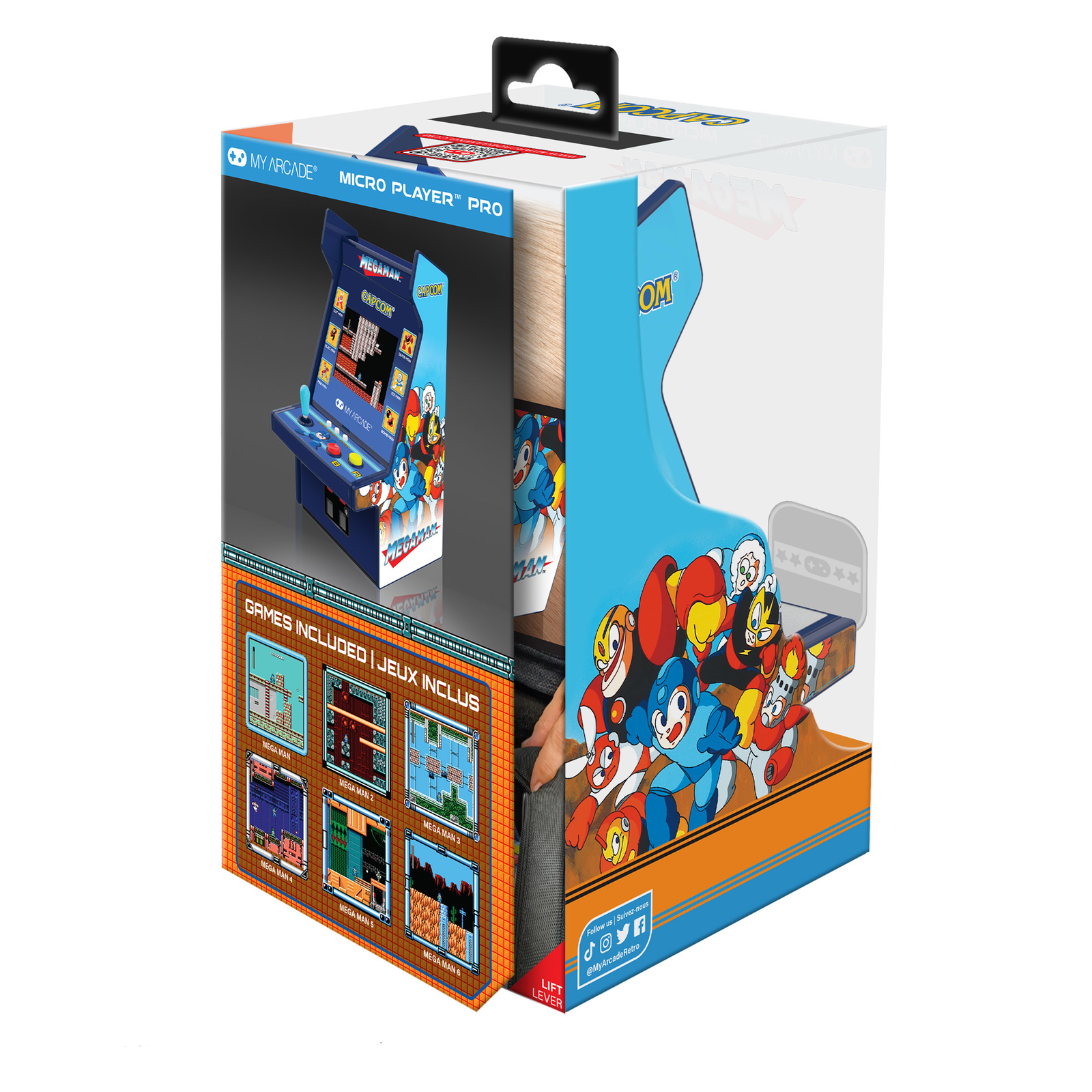 My Arcade MEGA Man Micro Player Pro: 6 Video Games 6.75″ Mini Arcade Machine