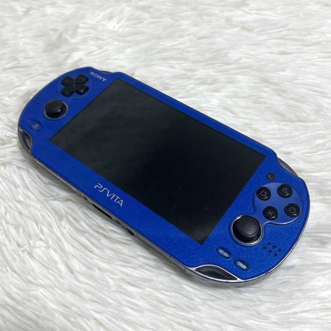Excellent SONY PS Vita PCH-1000 Console Sapphire Blue Tested