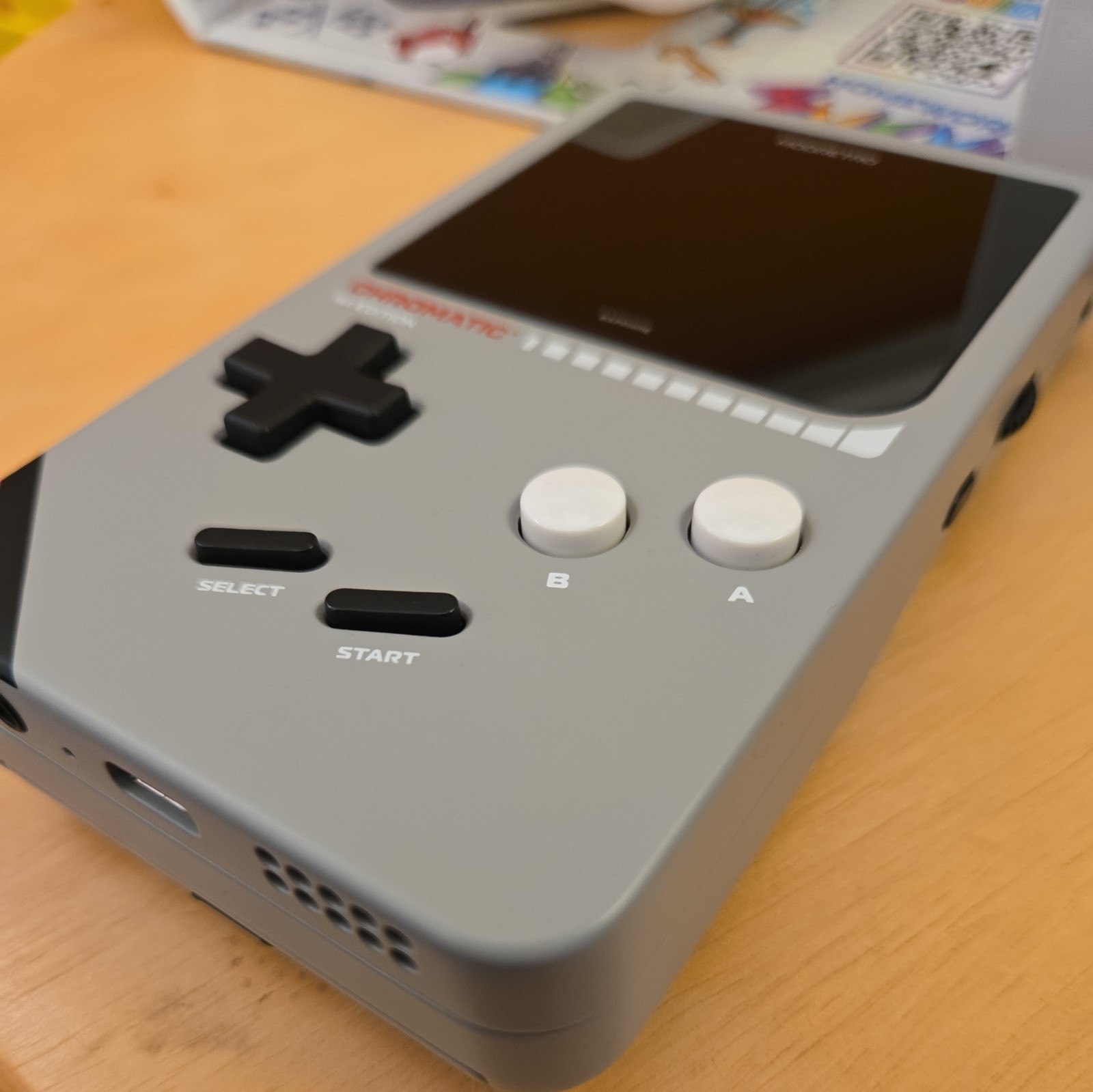 ModRetro Chromatic 1st Edition GameStop Exclusive Grey with Tetris