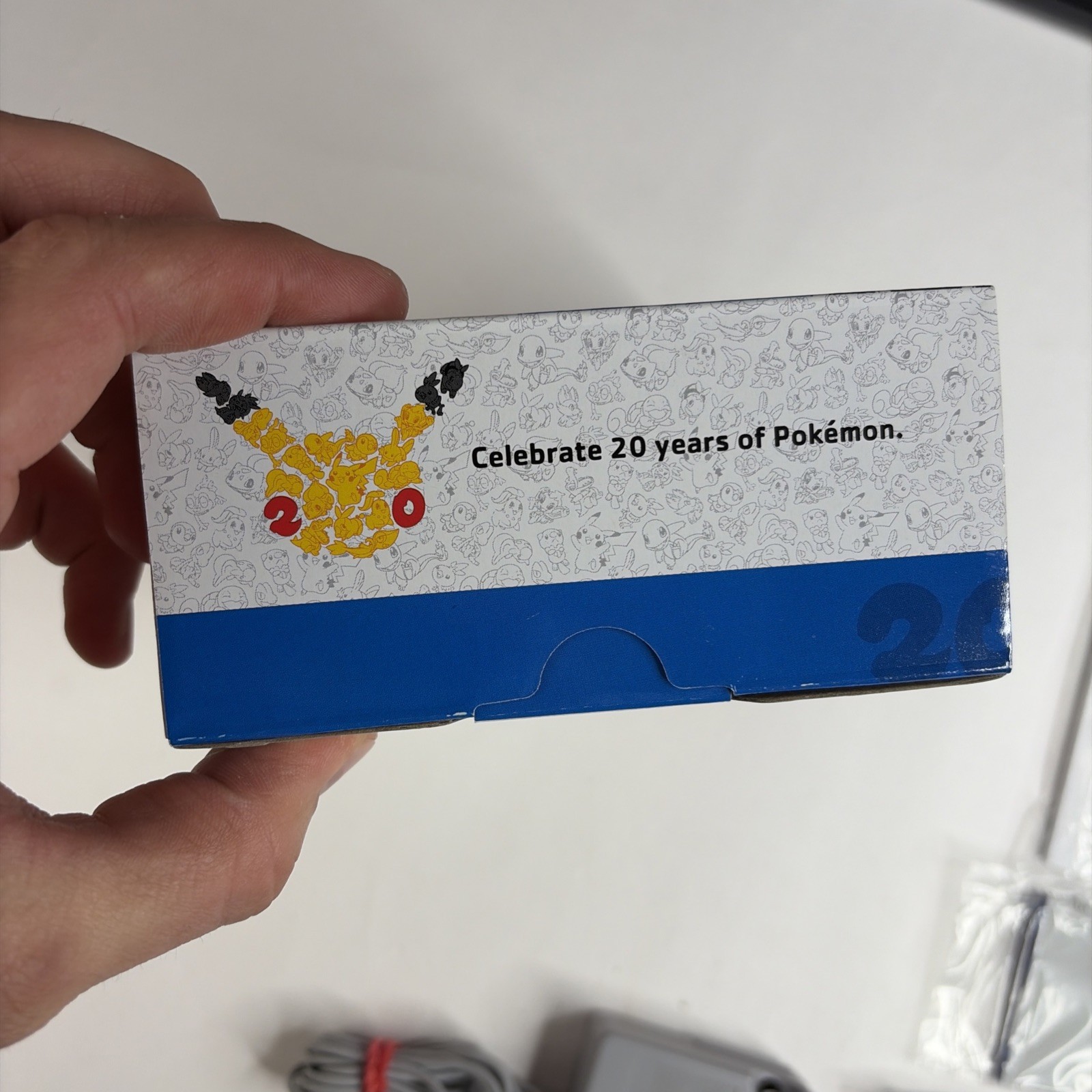 CLEAN DUAL IPS New Nintendo 3DS Pokemon 20th Anniversary Edition CIB Box plates