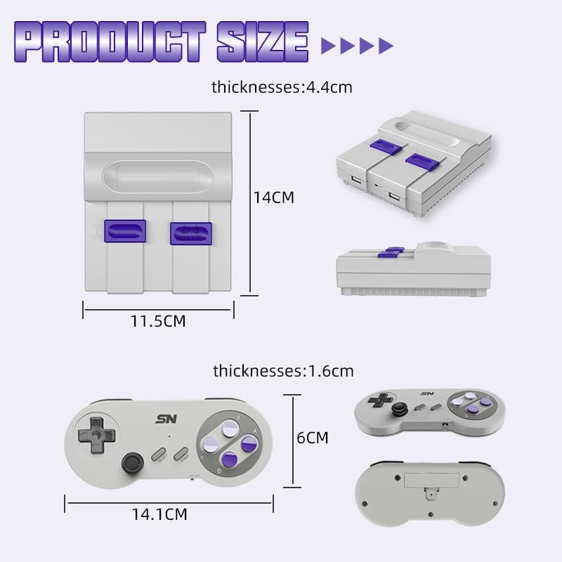 16Bit Retro Video Game Console 4K TV Hdmi-Compatible Game System Plug and Play 8