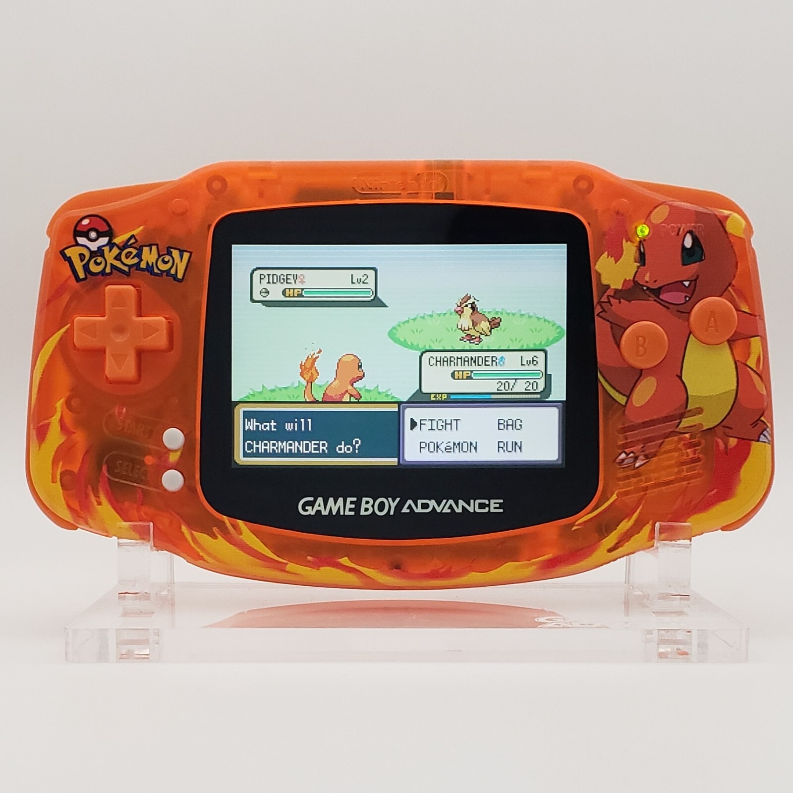Charmander Game Boy Advance, Funnyplaying Backlit IPS Screen Pokemon Theme