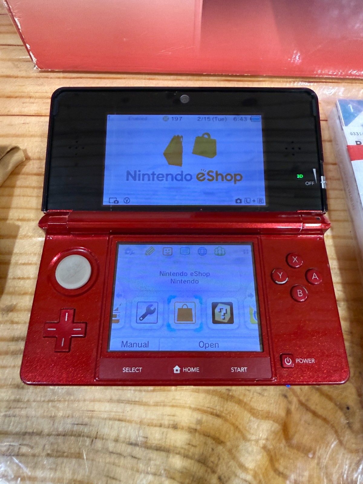 Nintendo 3DS Handheld Console Flame Red (Complete)