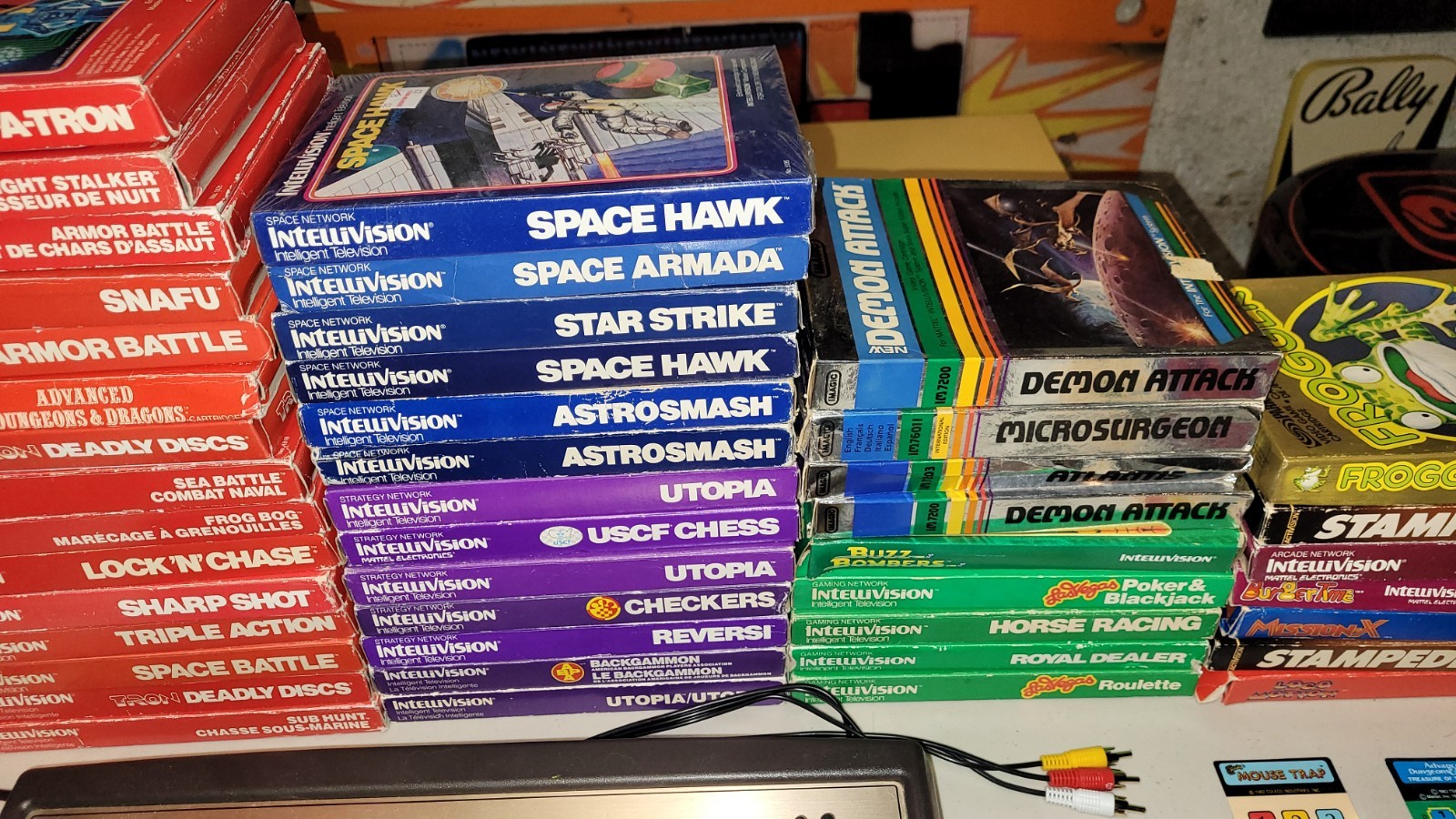 Mattel Intellivision Game system console with 65 games * See pics & Video!
