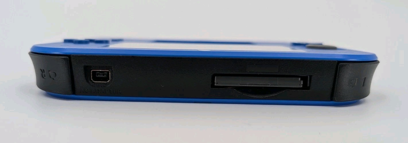 Nintendo 2DS FTR-001 Blue Black Console Charger Stylus 4GB SD Card Naruto Game
