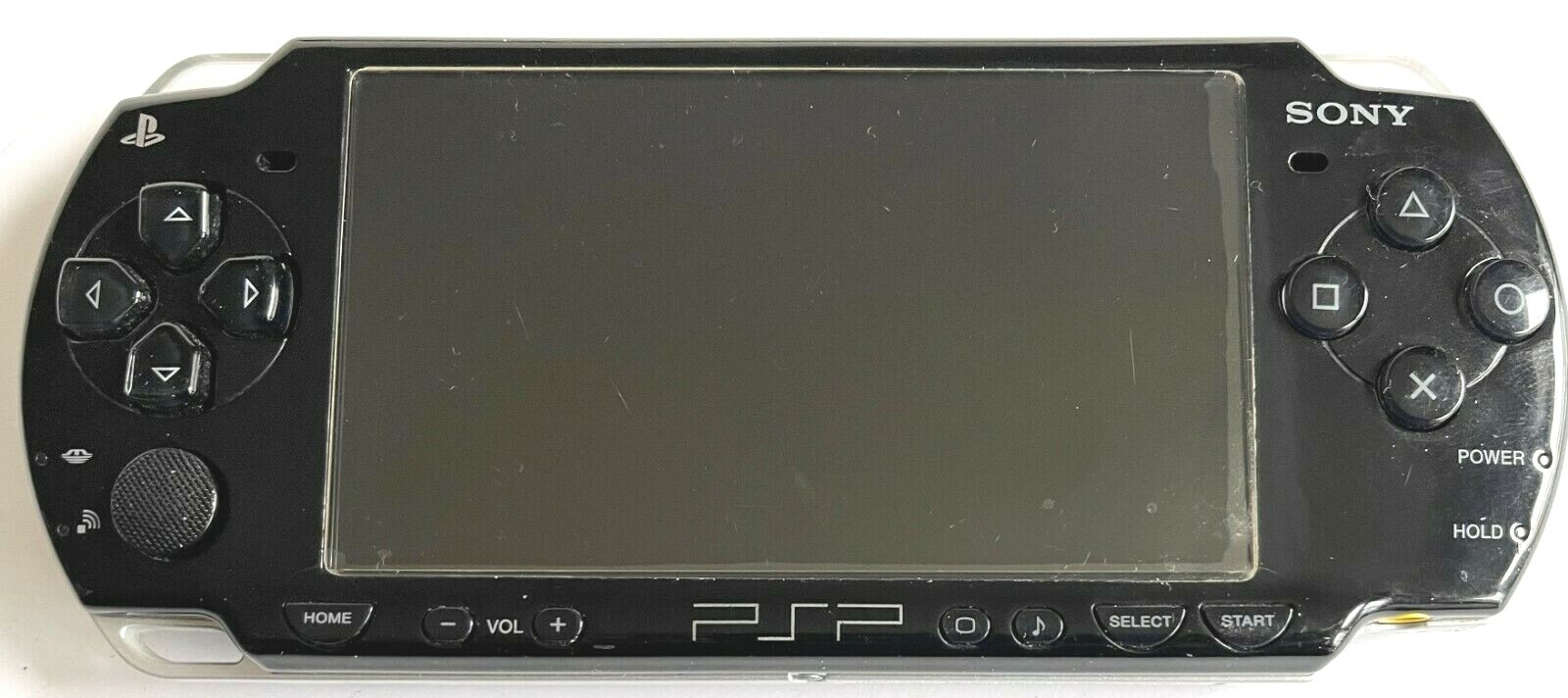 SONY PSP 2001 SLIM PIANO BLACK HANDHELD CONSOLE BUNDLE & 5 COMPLETE SPORTS GAMES