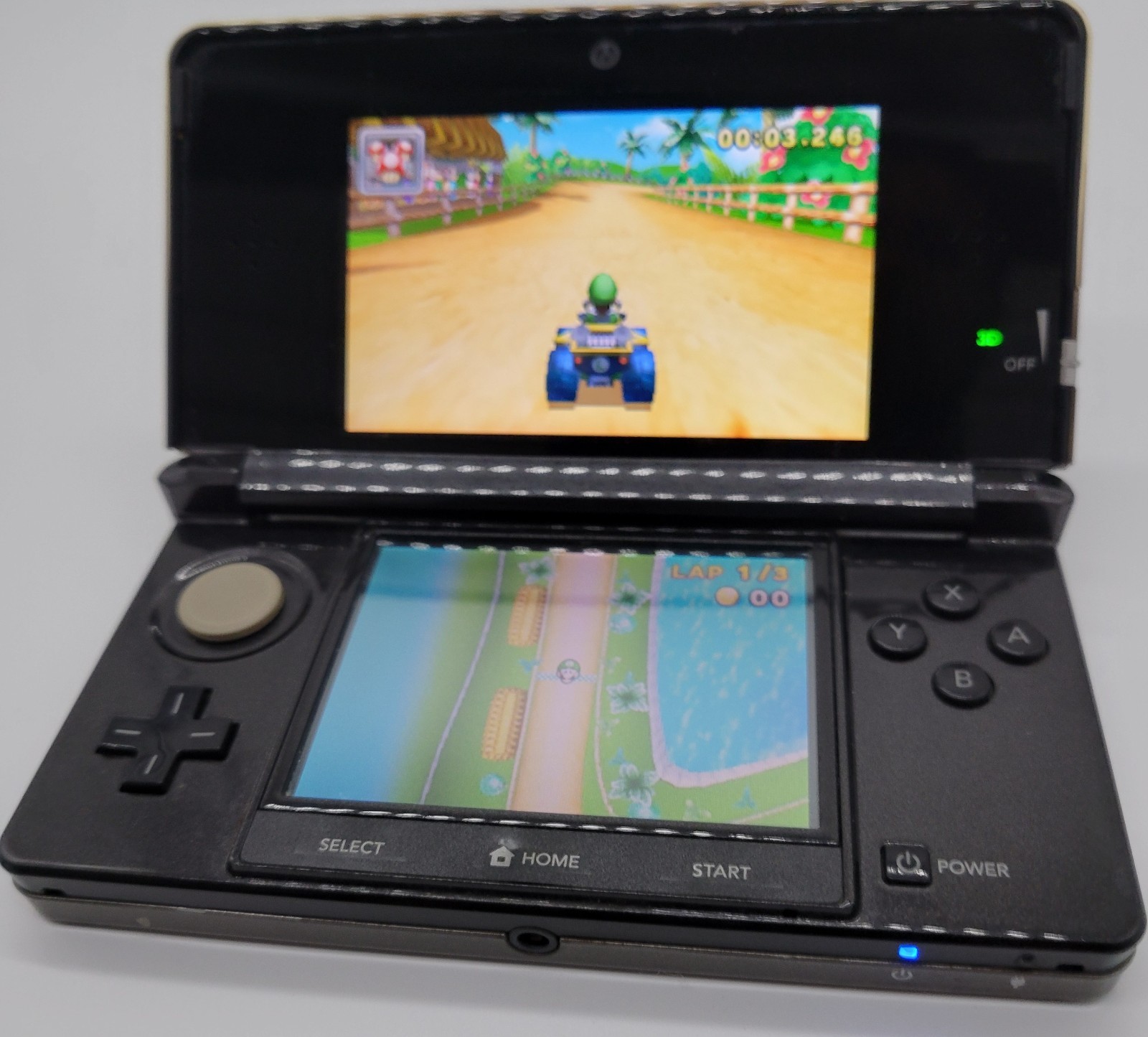 Nintendo 3DS Console Bundle CTR-001 Black with Games SD Card & Charger