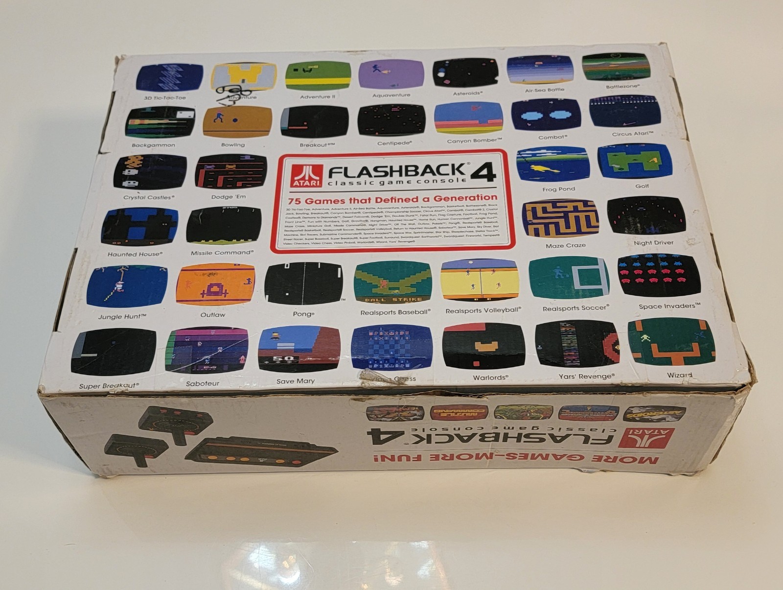 Atari Flashback 4 Classic Game Console Deluxe Tested Working Games Collector
