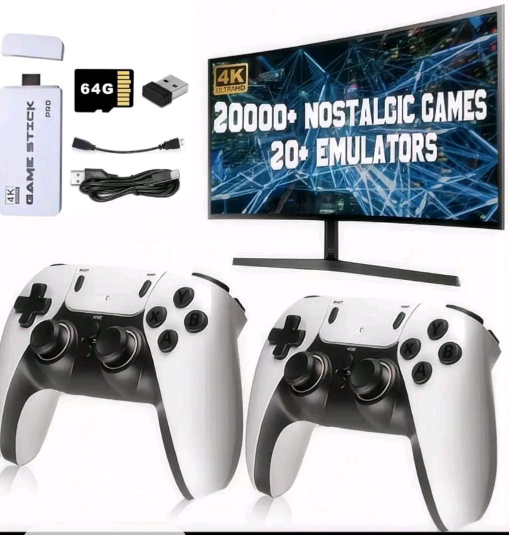 GameStick Game Stick Pro 4K Microconsole 64GB 20000+ Games Wireless