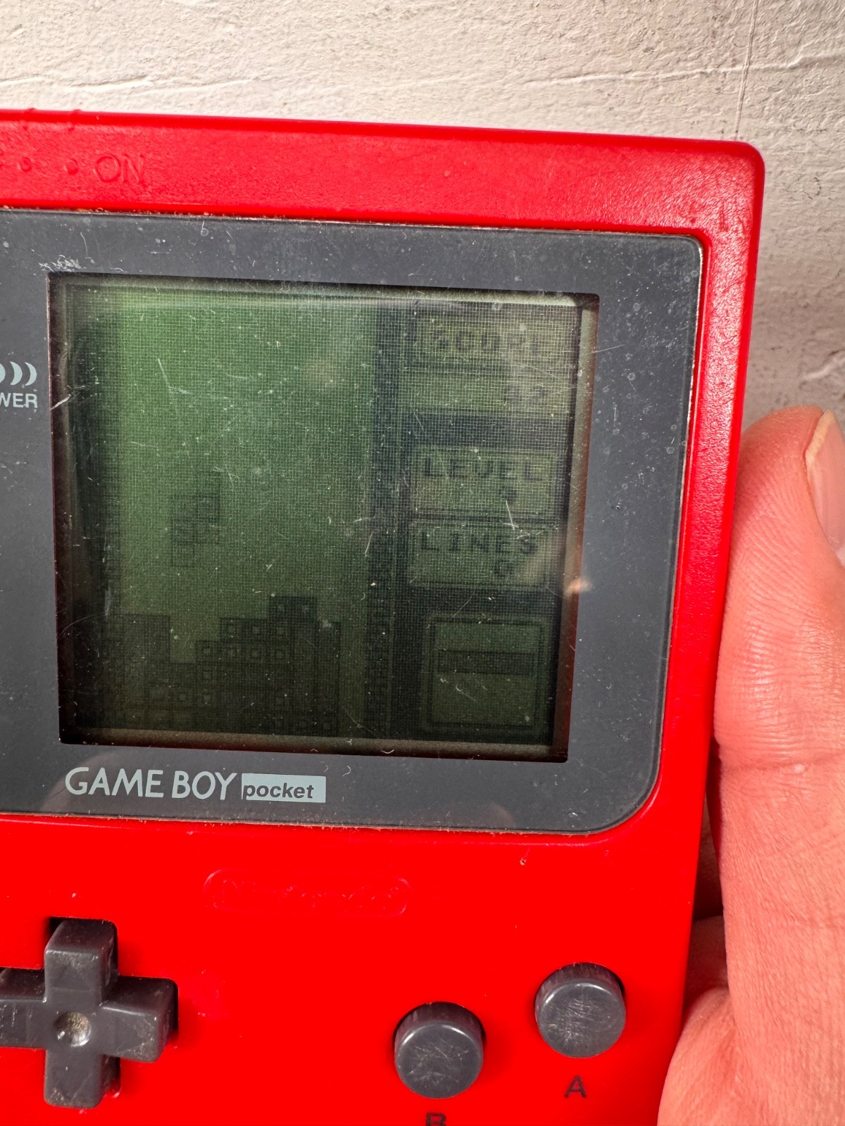 Nintendo Game Boy Pocket Red Console + Zelda Link’s Awakening + Tetris Tested