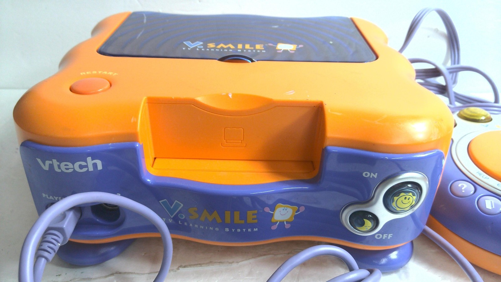 VTech V.Smile TV Learning System Orange Home Console W/ Joystick RCA NTSC Kids