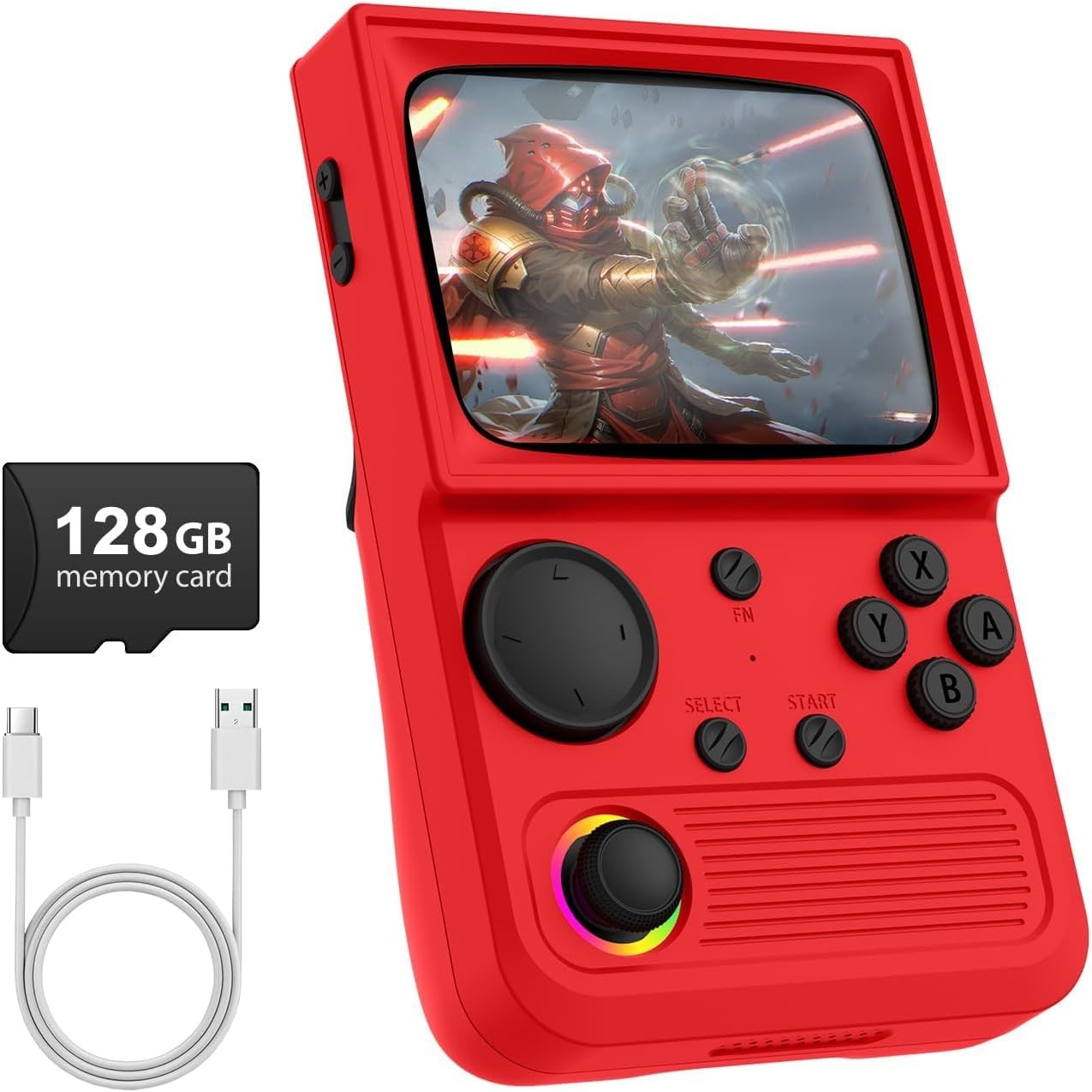 R36T Handheld 64GB 18000 Games 3.5 IPS WiFi Black