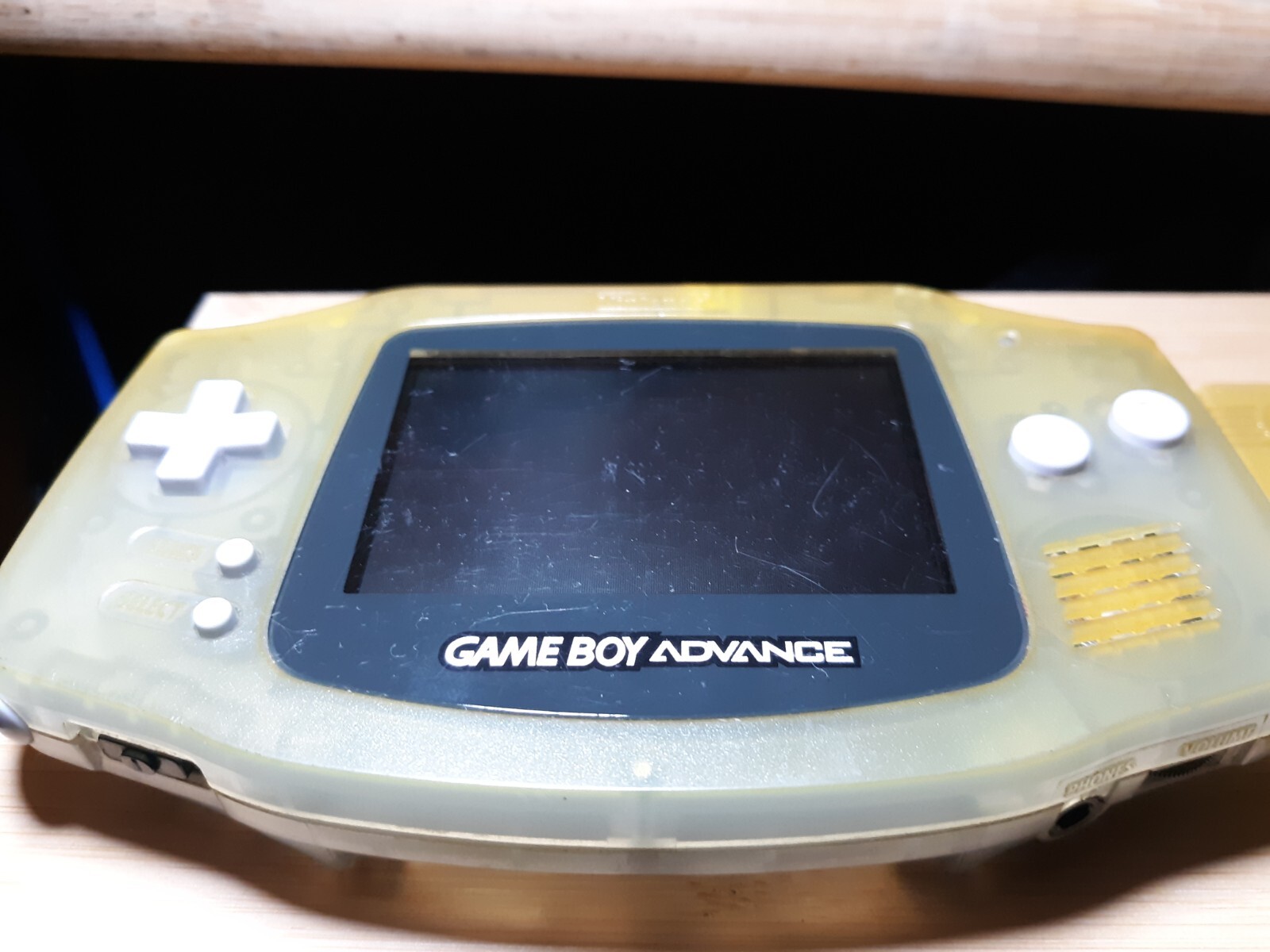 Nintendo Game Boy Advance AGB-001 Console System – Clear Yellow & Pokemon Gold