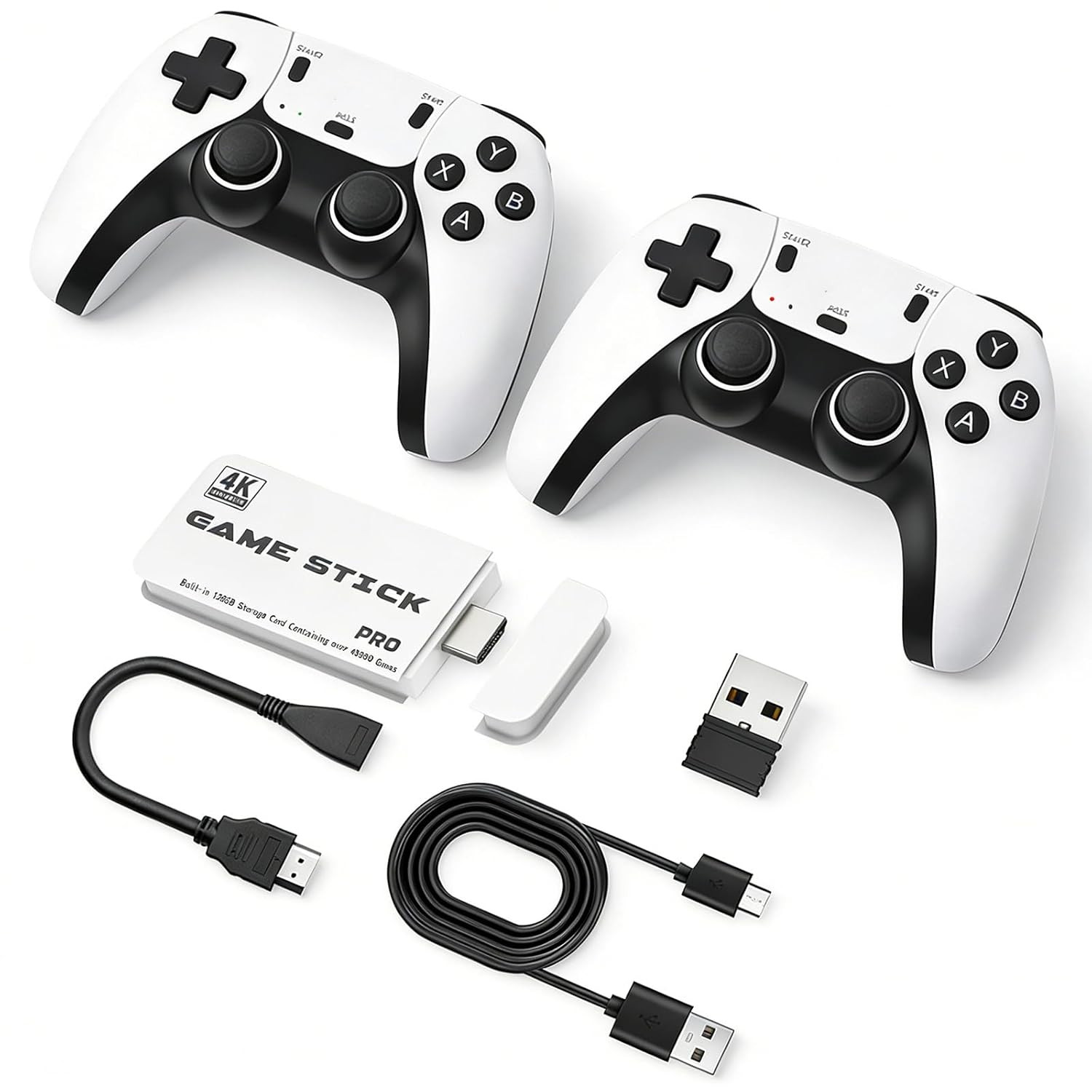 2026 M15 Retro Game Stick Pro, 128G, Retro Gaming Console, Plug & Play for TV Vi
