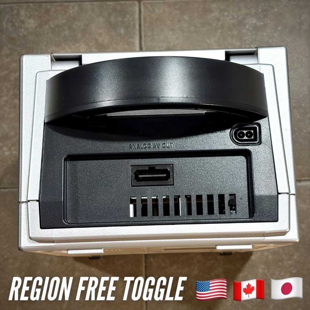 REGION FREE Nintendo Gamecube Platinum Silver Console DOL-101 System JPN/USA