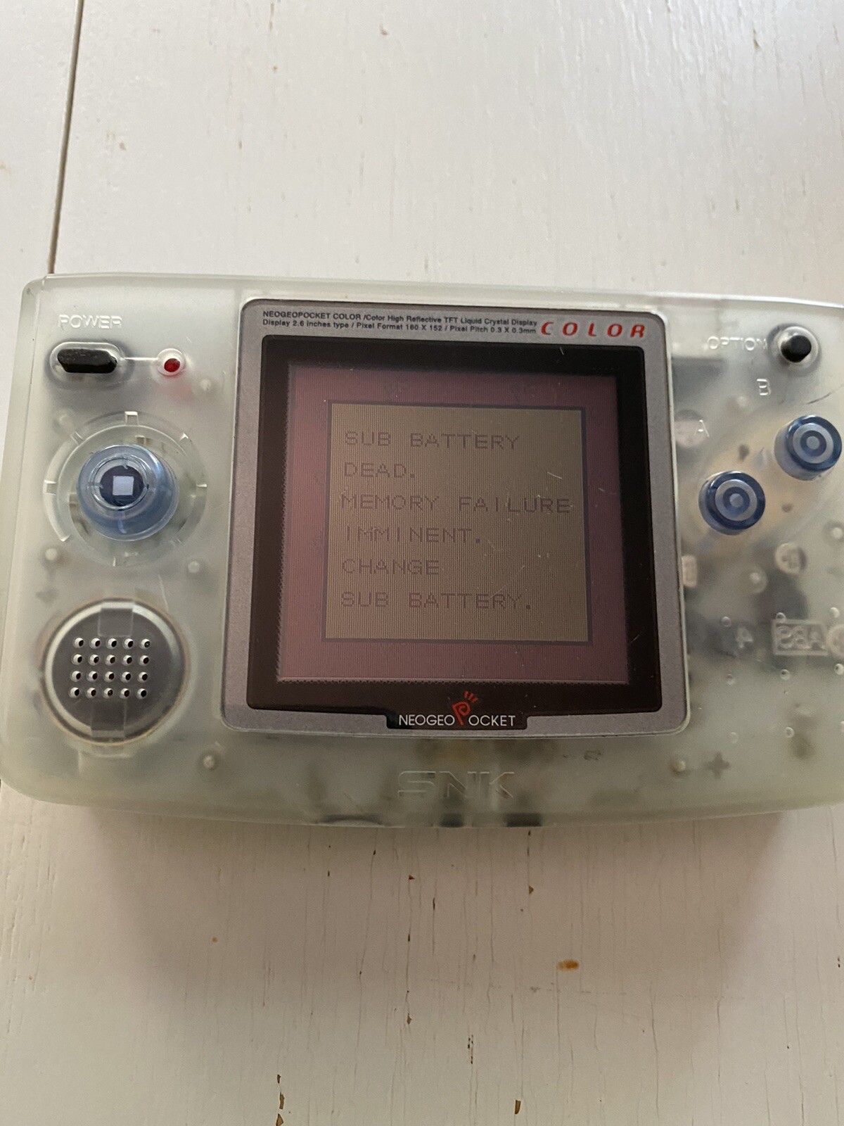 Neo Geo Pocket Color System – Crystal NEOP63010