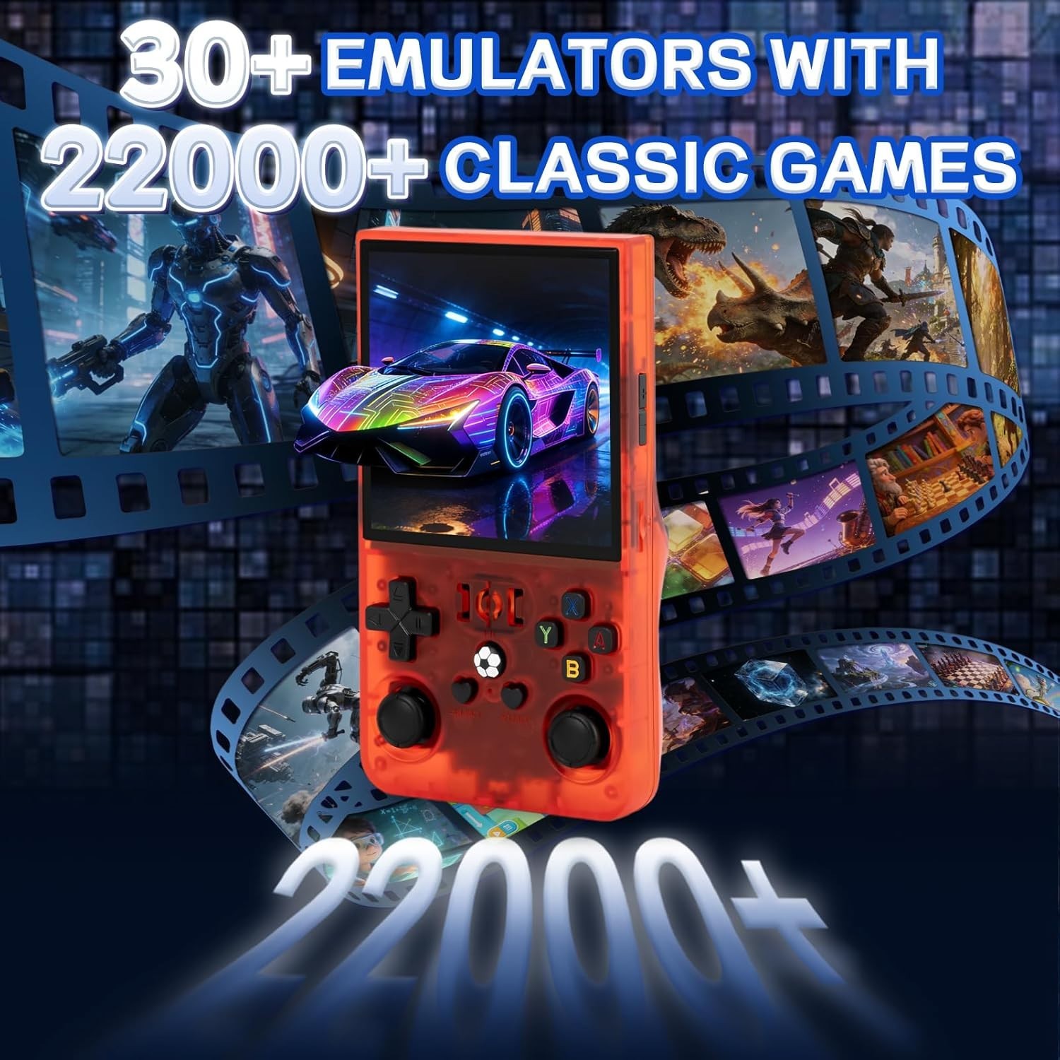 R36MAX Handheld Game Console – 4.0-Inch Screen, Support 22000+Classic Games,1…