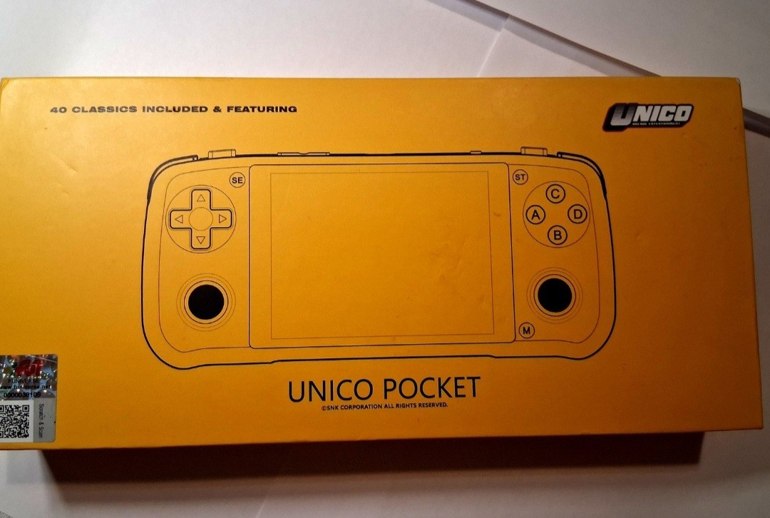 UNICO Pocket Handheld System 40 Classics USB-C Silver/Black
