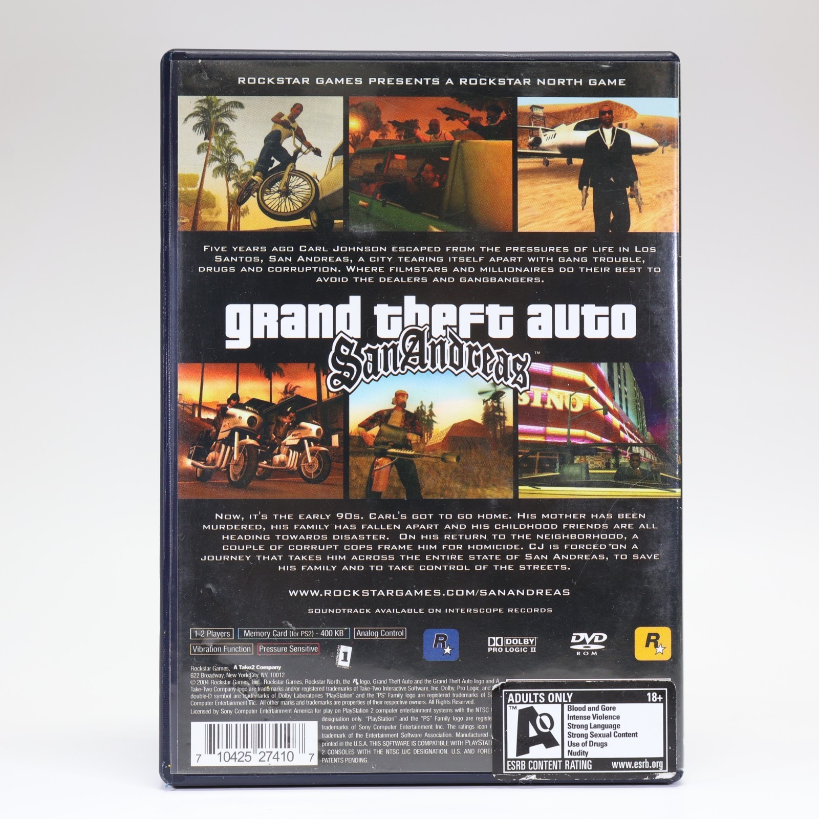 Grand Theft Auto: San Andreas Adult Only Stickers (PS2) CIB W/Map – Authentic