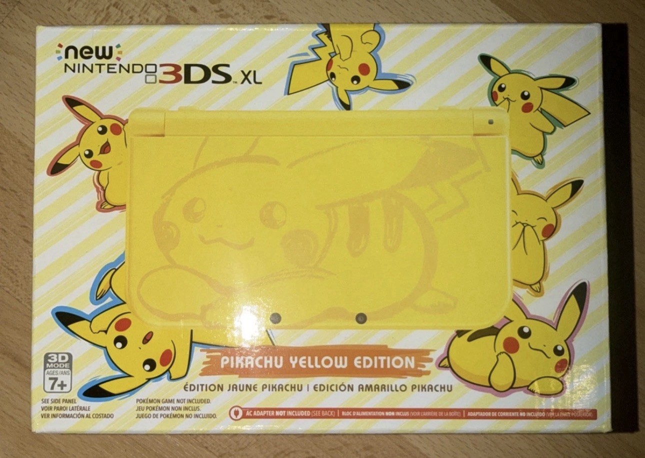 Brand New Nintendo New 3DS XL Pikachu Yellow Edition Console