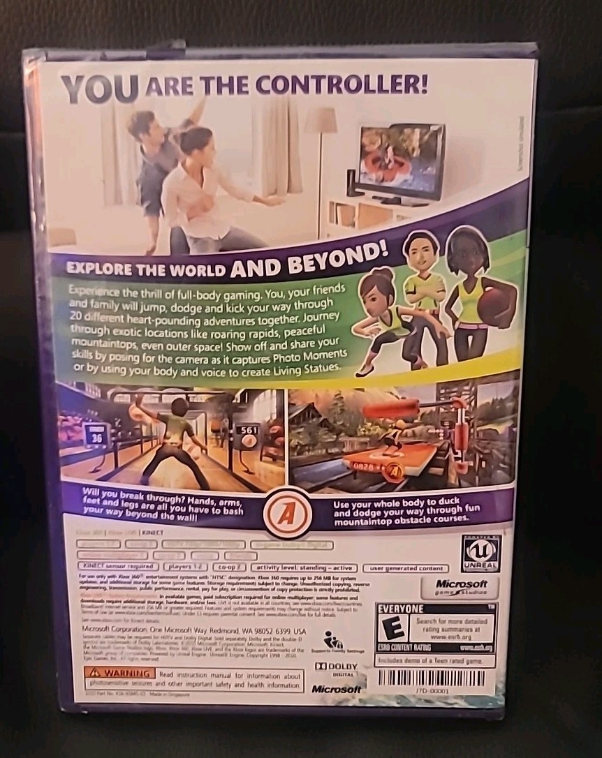 BRAND NEW! Xbox 360 Kinect Adventures Game