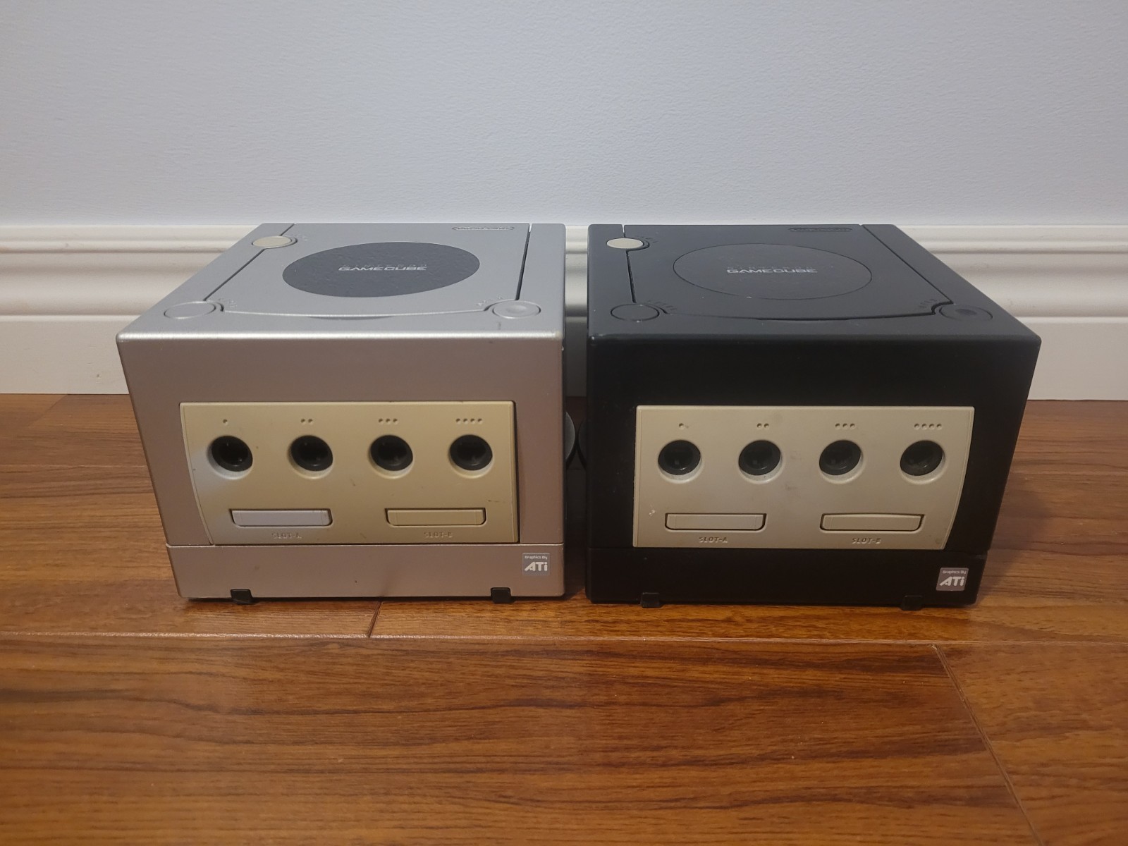 Nintendo GameCube Silver DOL-101 & Black DOL-001 Consoles Only Parts or Repair