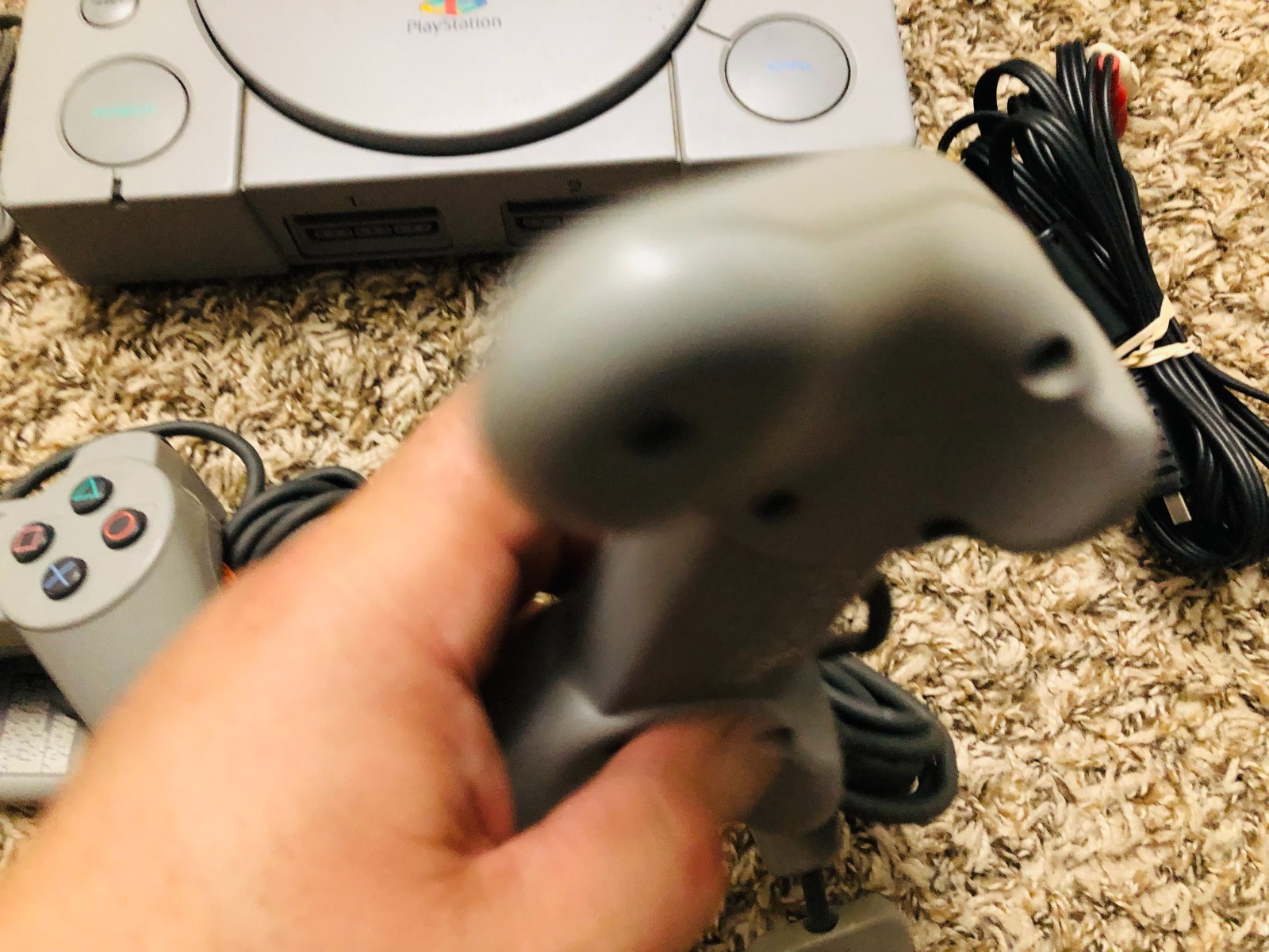 Sony PlayStation 1 Game Console – Gray w/ 2 OEM Controllers, Fully Tested 7