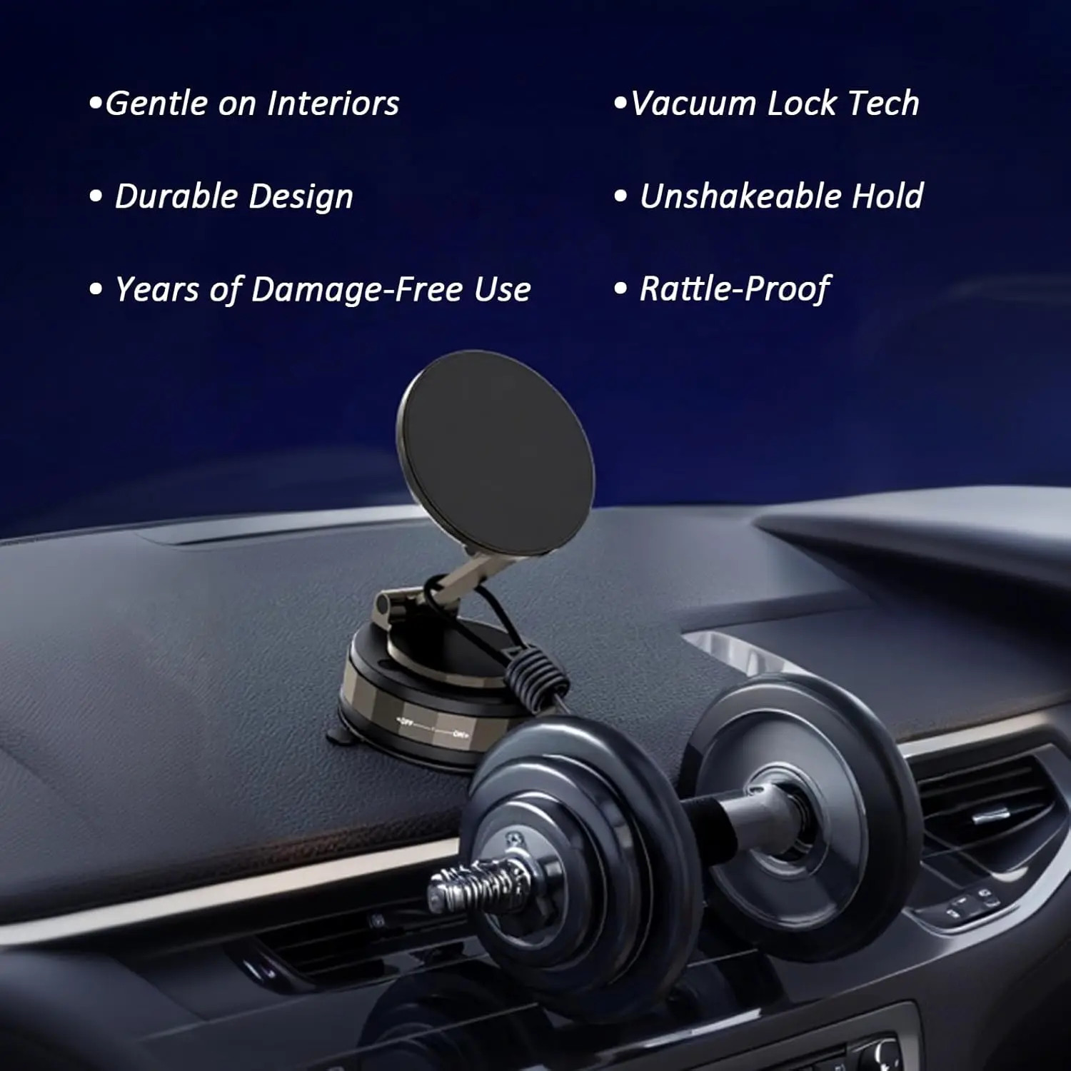 Magnetic Phone Holder for car 360° Rotatable Foldable & Adjustable Magnetic Car