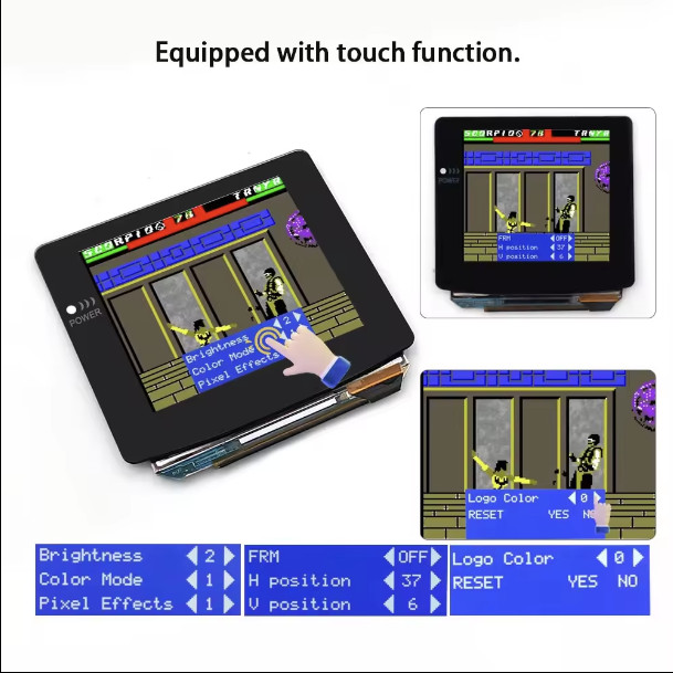 Nintendo Game Boy Color GBC AMOLED XL Touch LCD Pokemon UV BLASTOISE System