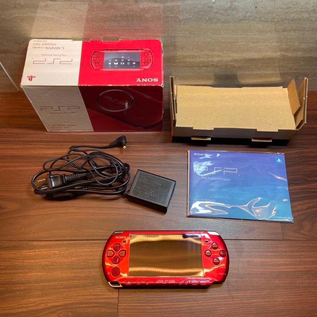 PSP 3000 Console, Radiant Red 5622 From Japan