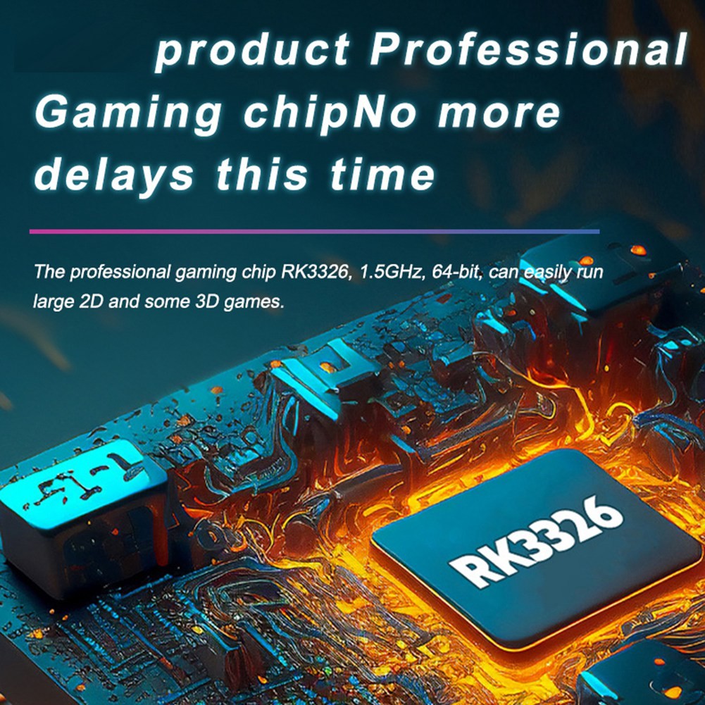 R36PRO 128GB Portable Retro Game Console 3.5 Inch Screen Lett3656