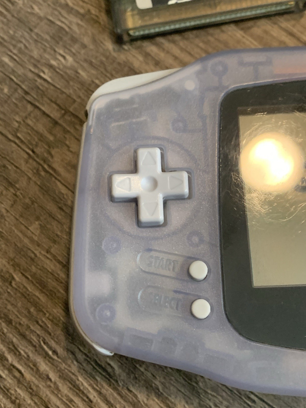 NICE Nintendo Game Boy Advance Clear Glacier AGB-001 Console + Games & Batteries