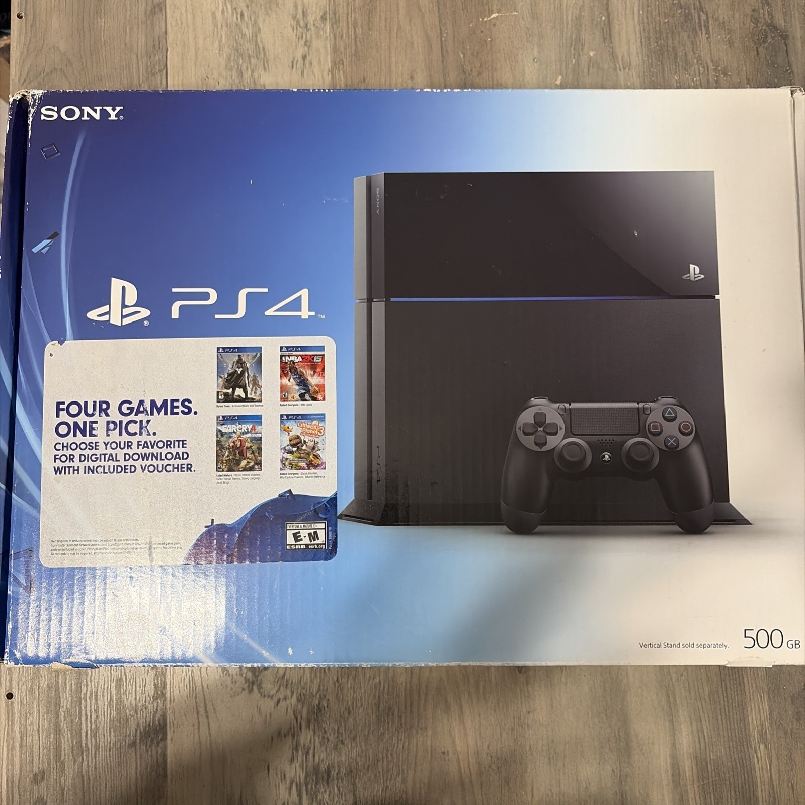 Sony PlayStation 4 CUH-1115A 500GB Console Bundle W/ 2 Controllers, Power, HDMI