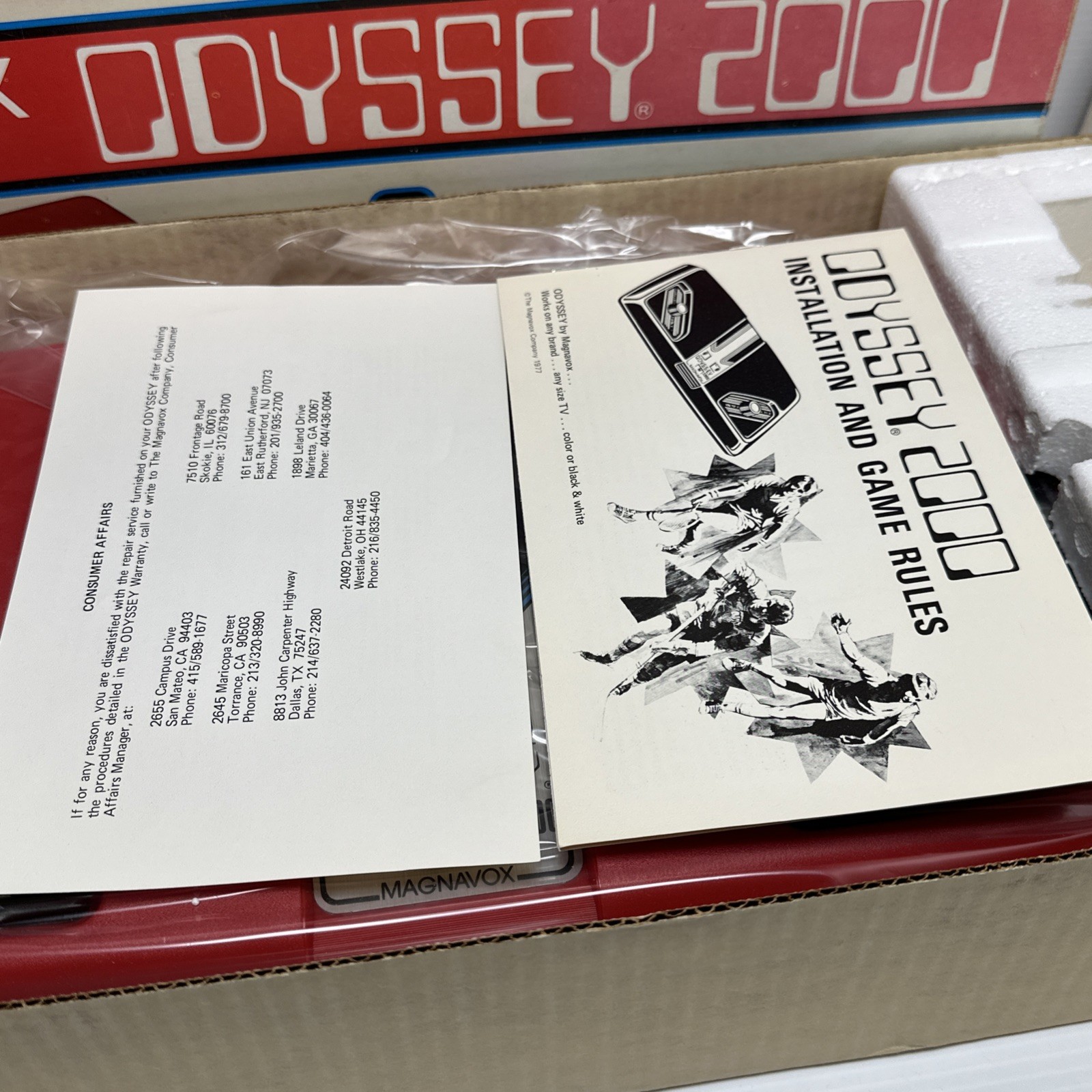 Vintage 1977 Magnavox Odyssey 2000 Video Game System *New*