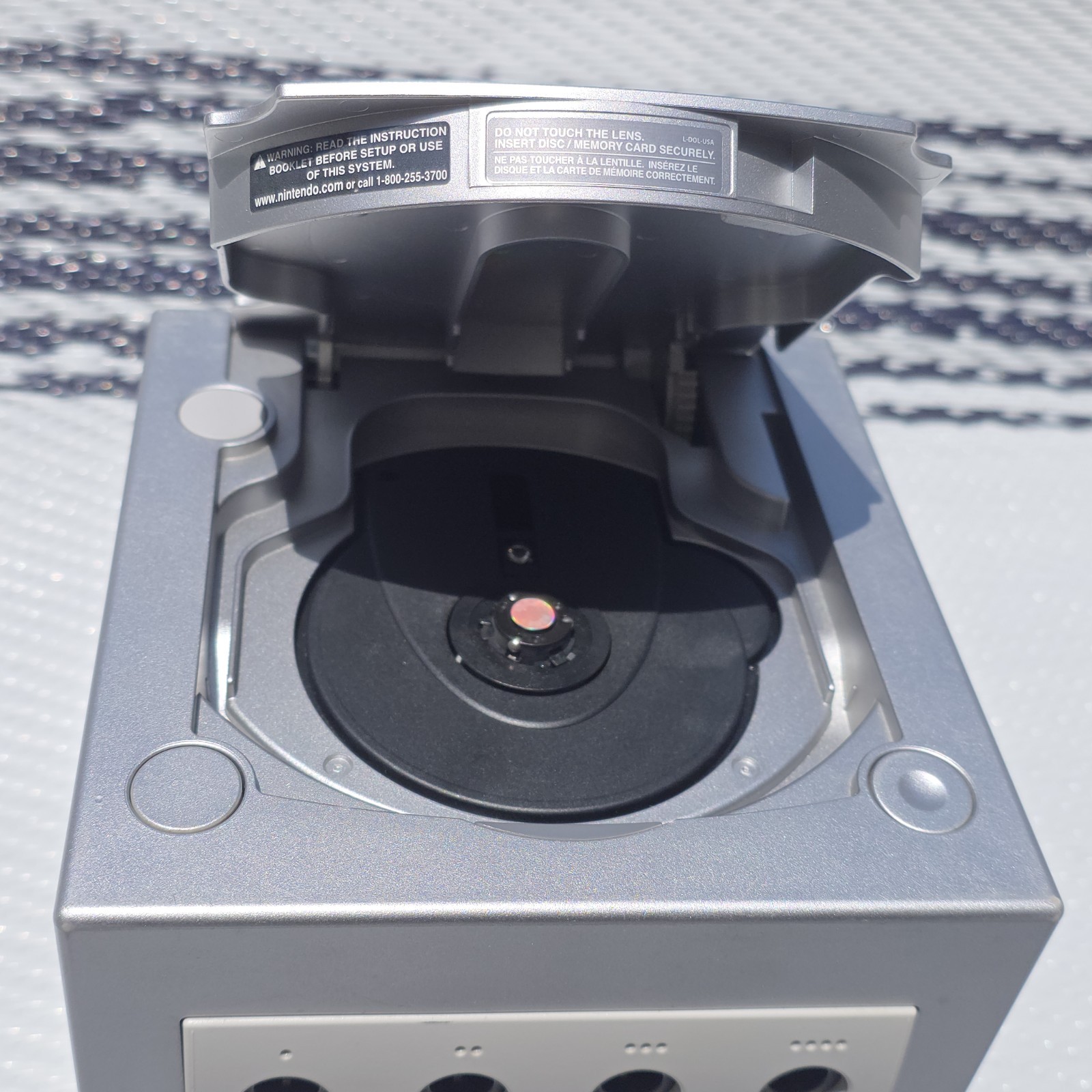 Nintendo Gamecube Platinum Silver Console DOL-101 Console Only Tested & Working